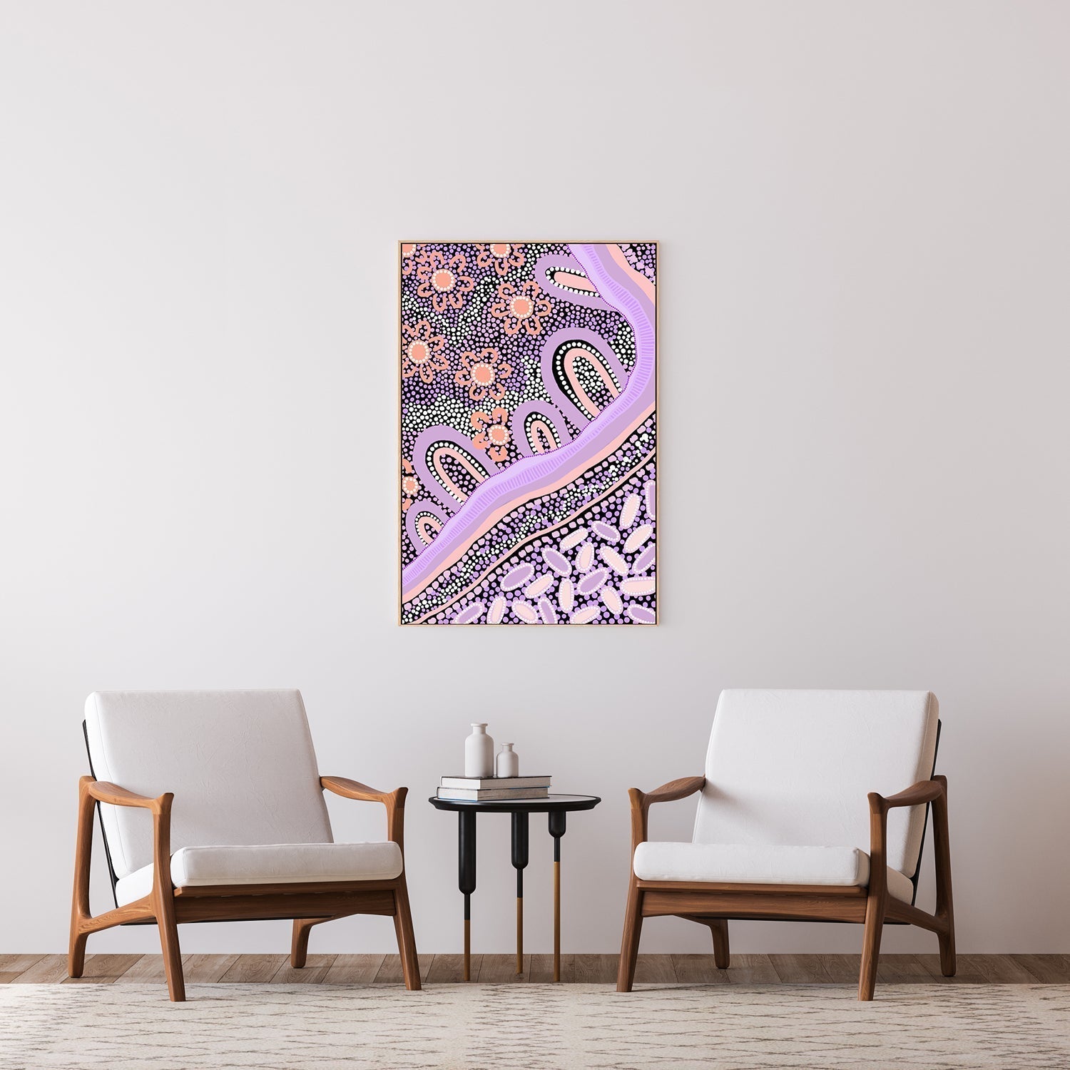 wall-art-print-canvas-poster-framed-Country In Colour Purple Blush-by-Leah Cummins-Gioia Wall Art