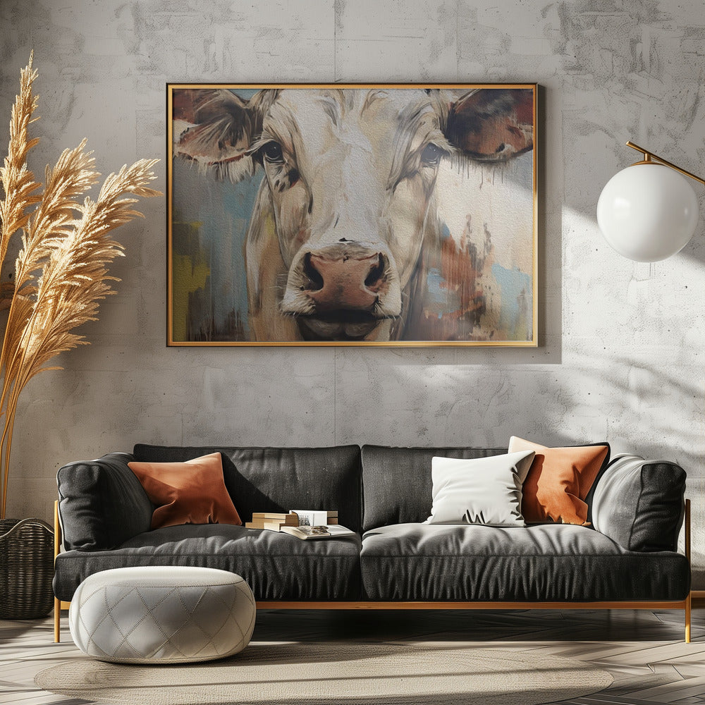 wall-art-print-canvas-poster-framed-Cow No 1 , By Andreas Magnusson-3