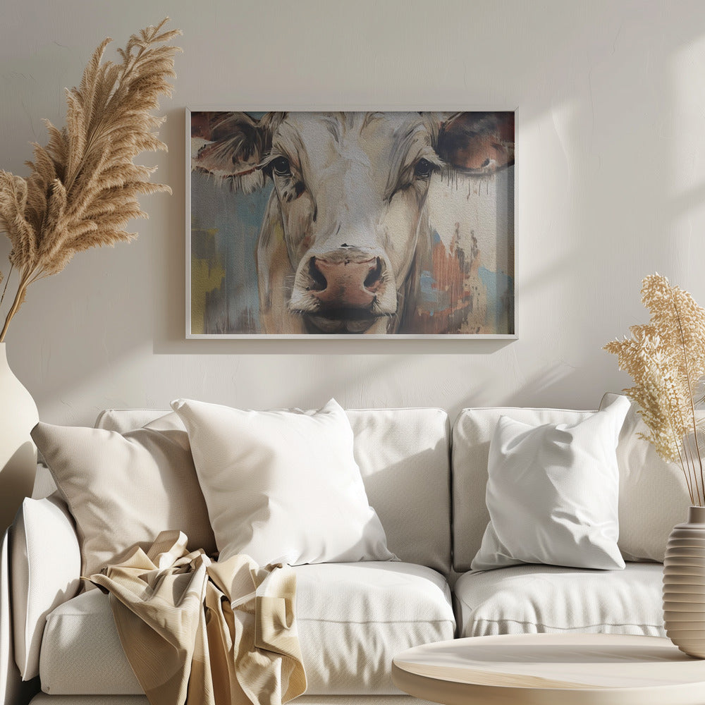 wall-art-print-canvas-poster-framed-Cow No 1 , By Andreas Magnusson-5