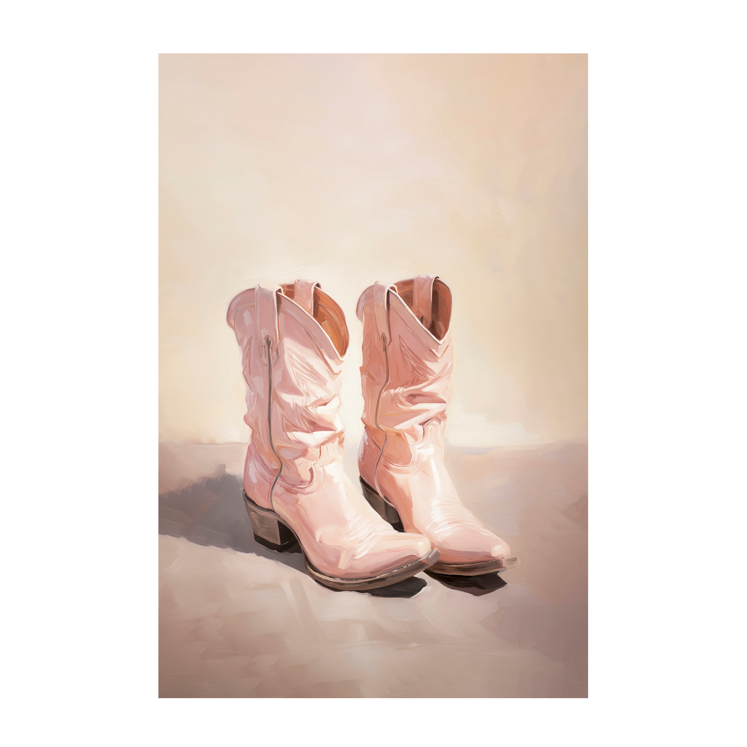 wall-art-print-canvas-poster-framed-Cowgirl Boots , By Lady Hana-1