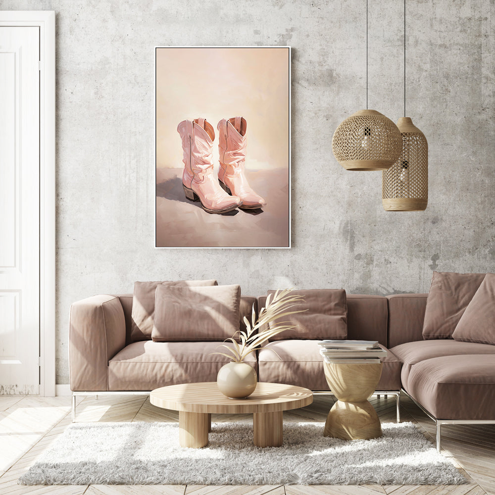 wall-art-print-canvas-poster-framed-Cowgirl Boots , By Lady Hana-7