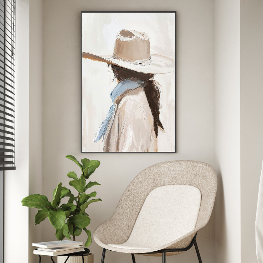 wall-art-print-canvas-poster-framed-Cowgirl , By Lady Hana-2