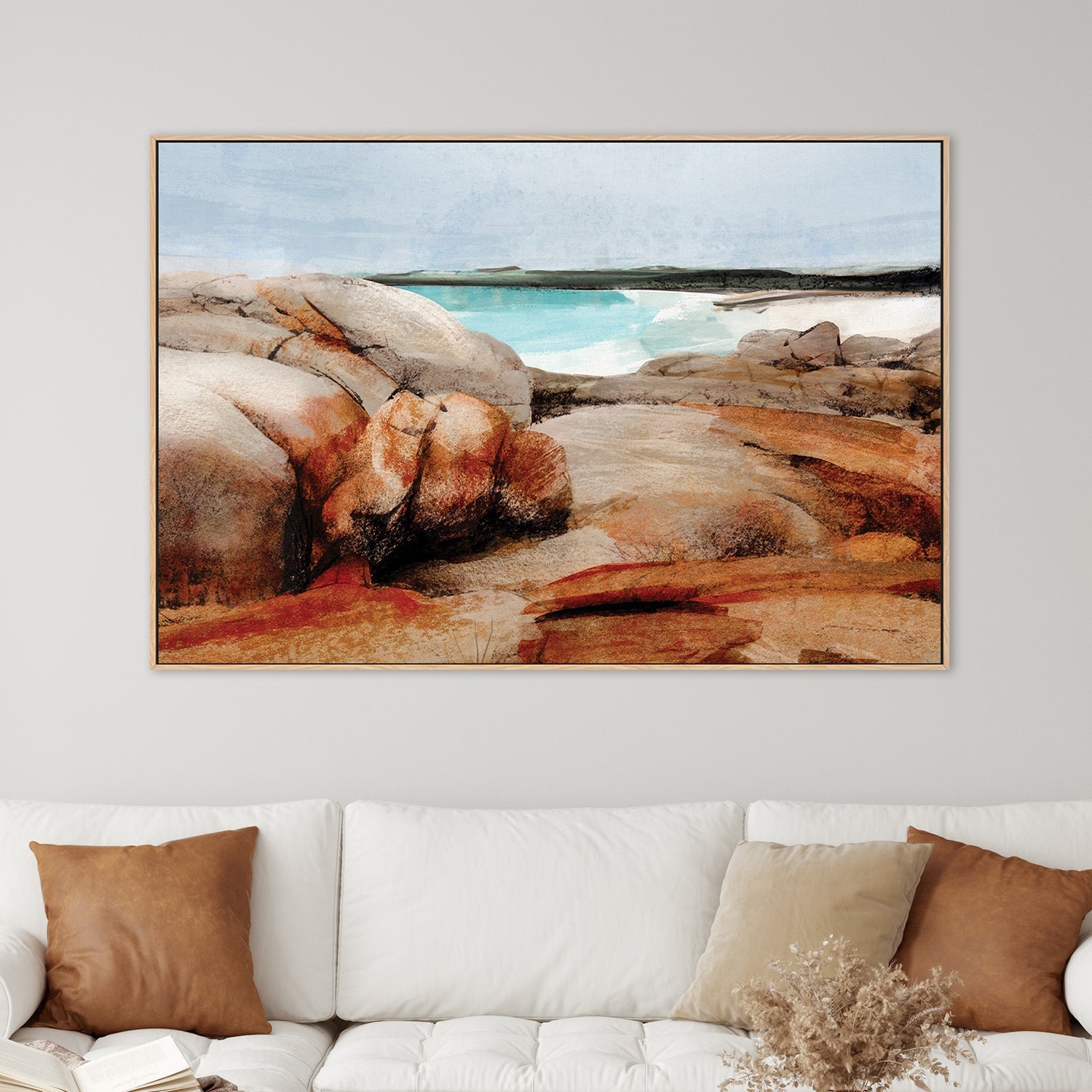 wall-art-print-canvas-poster-framed-Cozy Corner Beach , By Dear Musketeer Studio-2