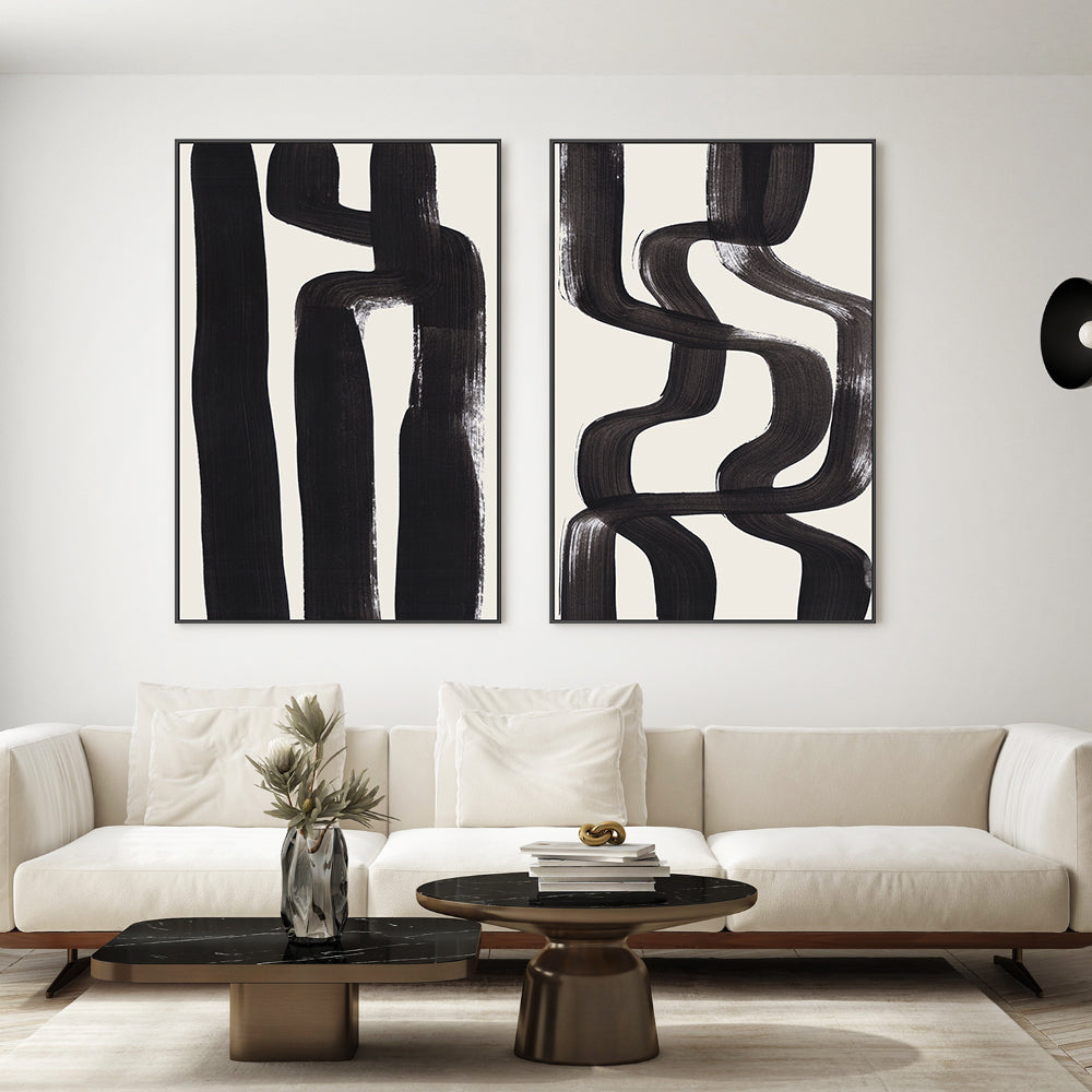 wall-art-print-canvas-poster-framed-Crossed Paths, Set Of 2 , By Ejaaz Haniff-GIOIA-WALL-ART