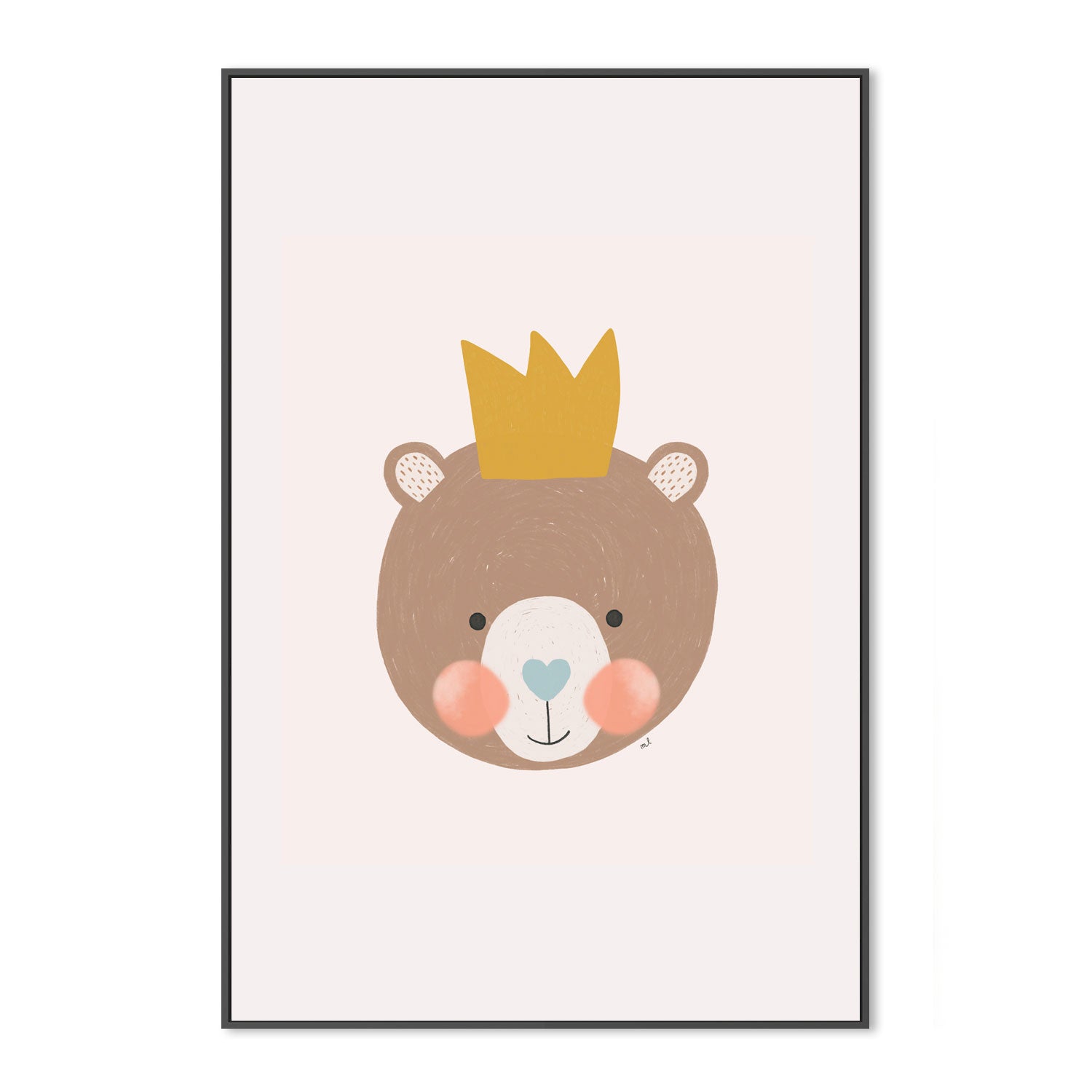 wall-art-print-canvas-poster-framed-Crown Bear , By Menina Lisboa-3