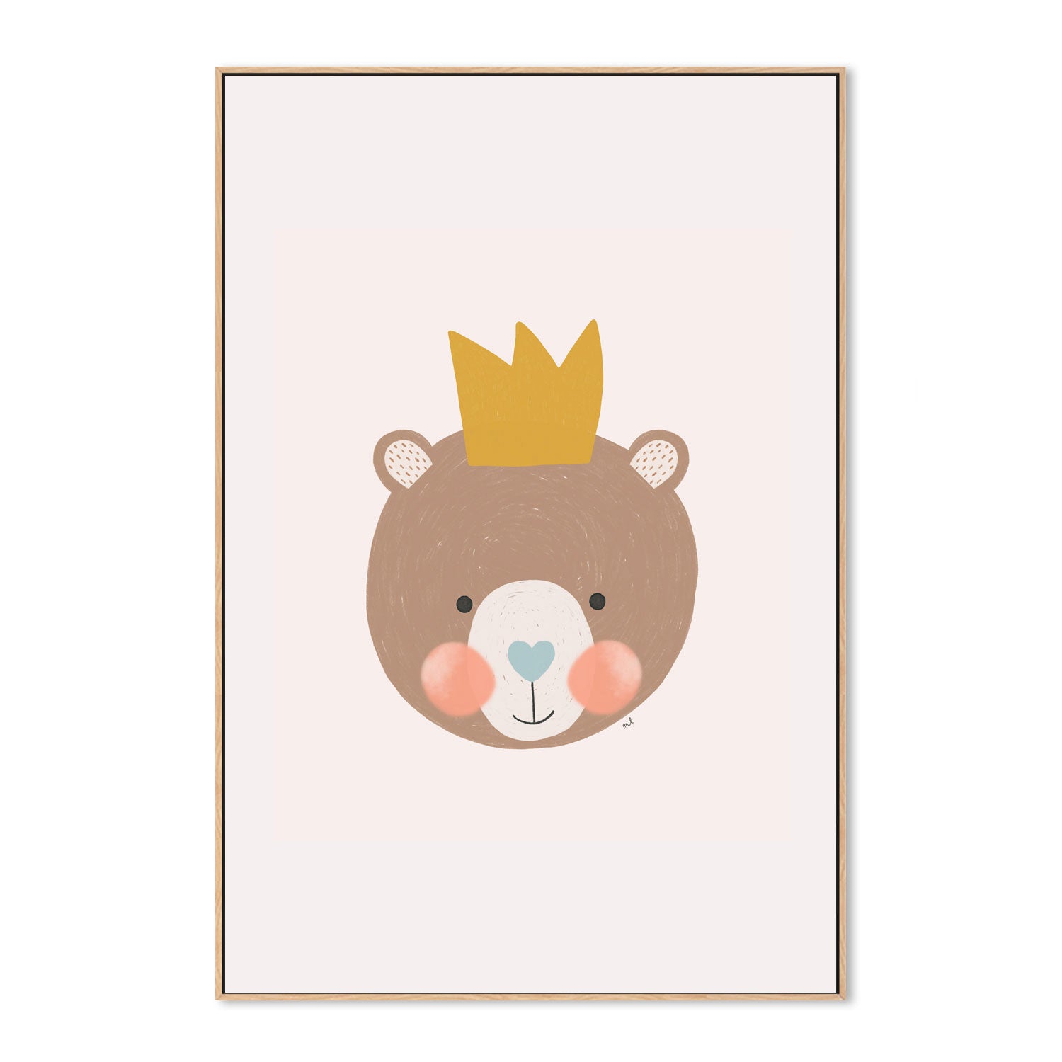 wall-art-print-canvas-poster-framed-Crown Bear , By Menina Lisboa-4