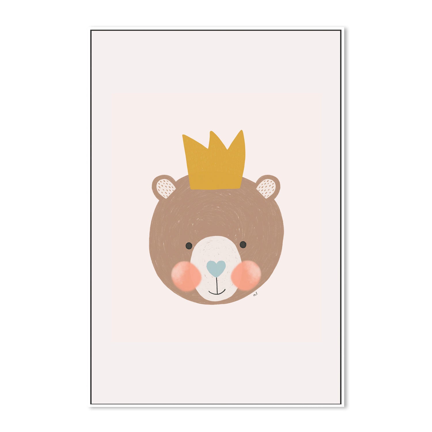 wall-art-print-canvas-poster-framed-Crown Bear , By Menina Lisboa-5