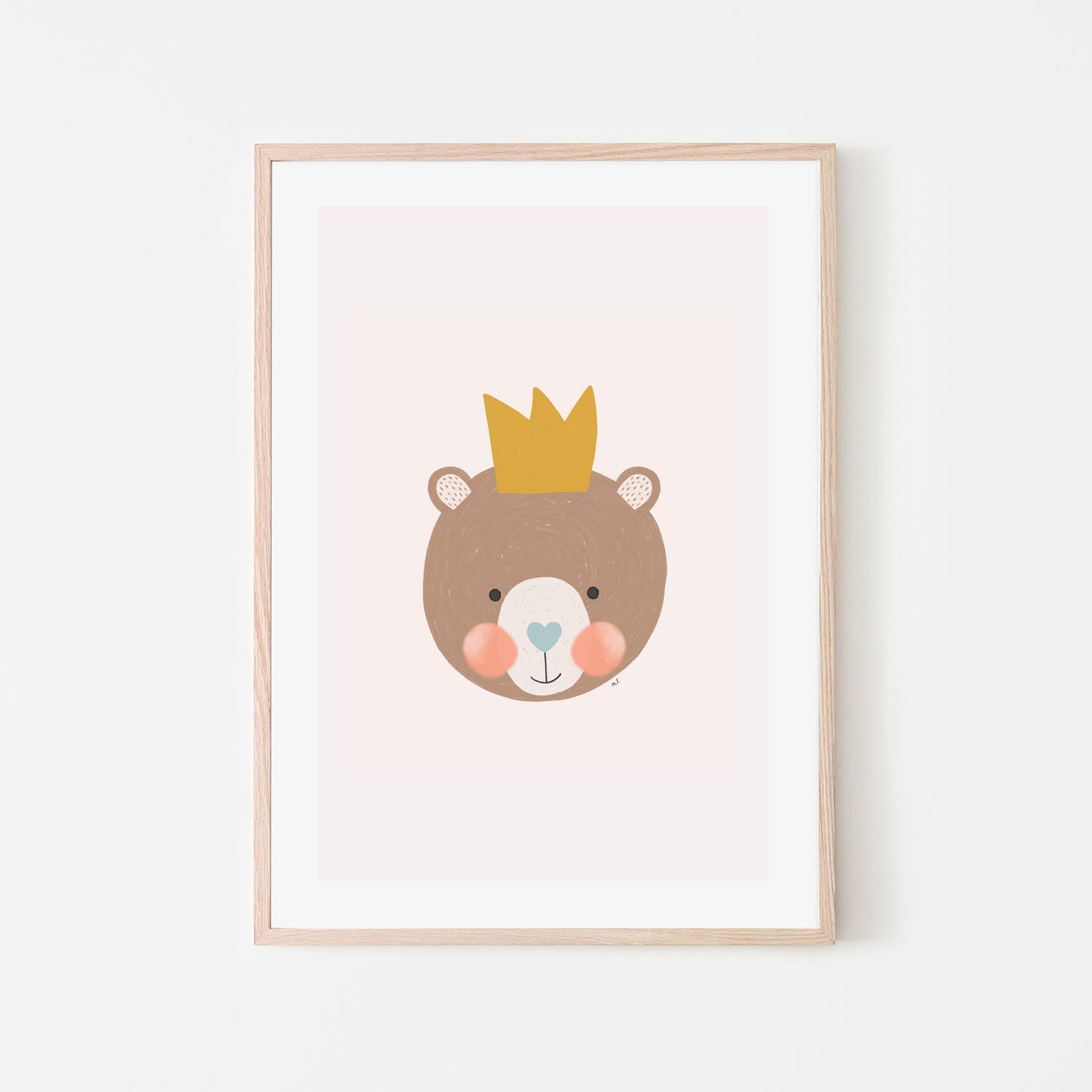 wall-art-print-canvas-poster-framed-Crown Bear , By Menina Lisboa-6