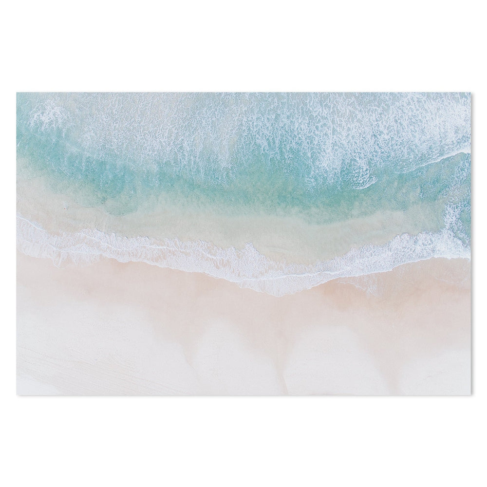 wall-art-print-canvas-poster-framed-Crystal Clear Sea And Beach, Soft Tone-by-Gioia Wall Art-Gioia Wall Art