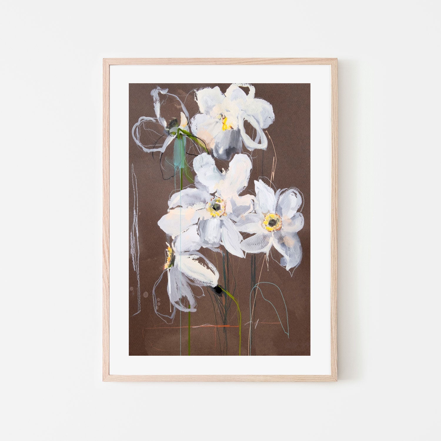 wall-art-print-canvas-poster-framed-Daffodil , By Leigh Viner-6