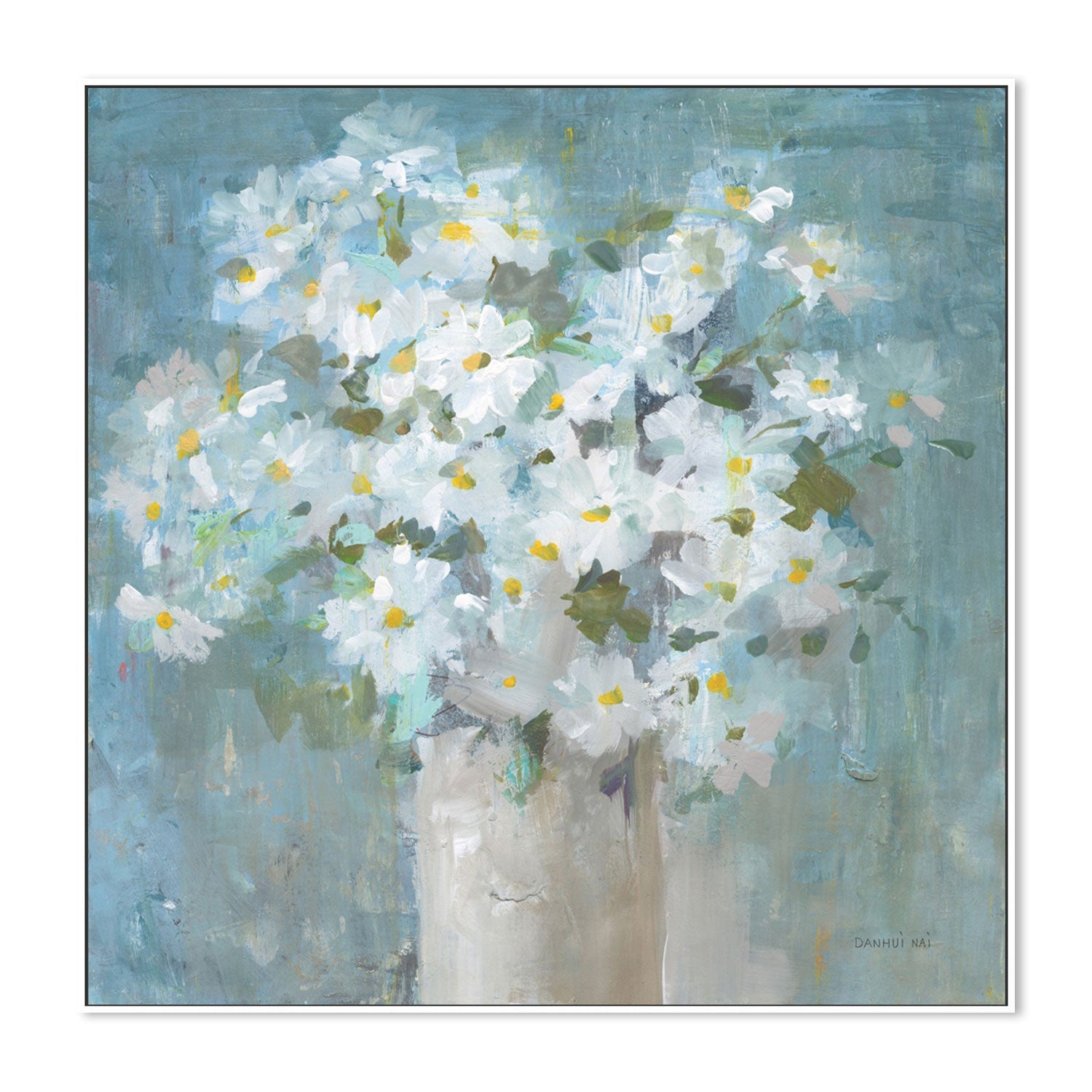 wall-art-print-canvas-poster-framed-Daisies All Day-by-Danhui Nai-Gioia Wall Art