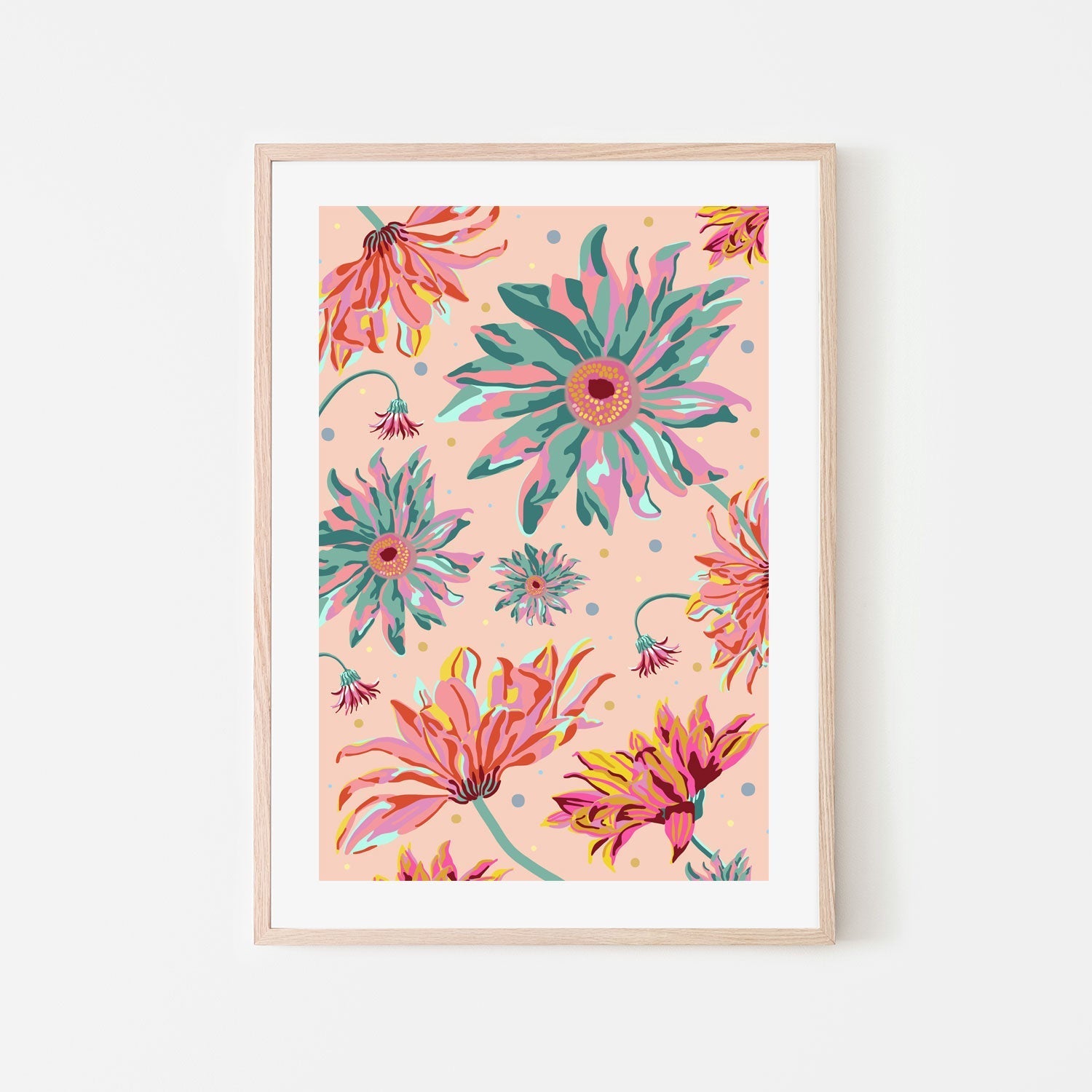 wall-art-print-canvas-poster-framed-Daisy Blooms , By Unratio-6