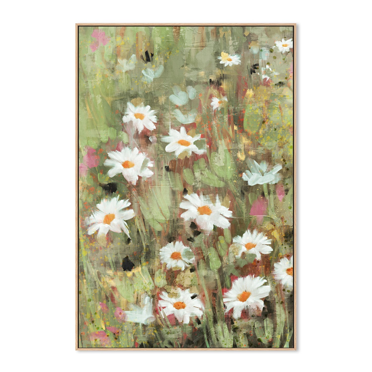 wall-art-print-canvas-poster-framed-Daisy Field, Style A , By Nina Blue-4