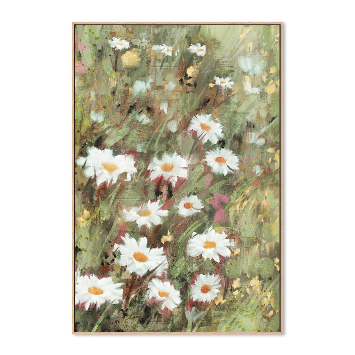 wall-art-print-canvas-poster-framed-Daisy Field, Style B , By Nina Blue-4