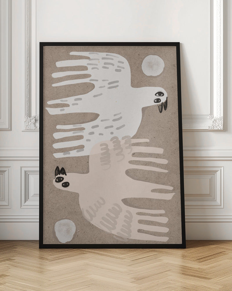 wall-art-print-canvas-poster-framed-Dance Of The Birds , By Treechild-3