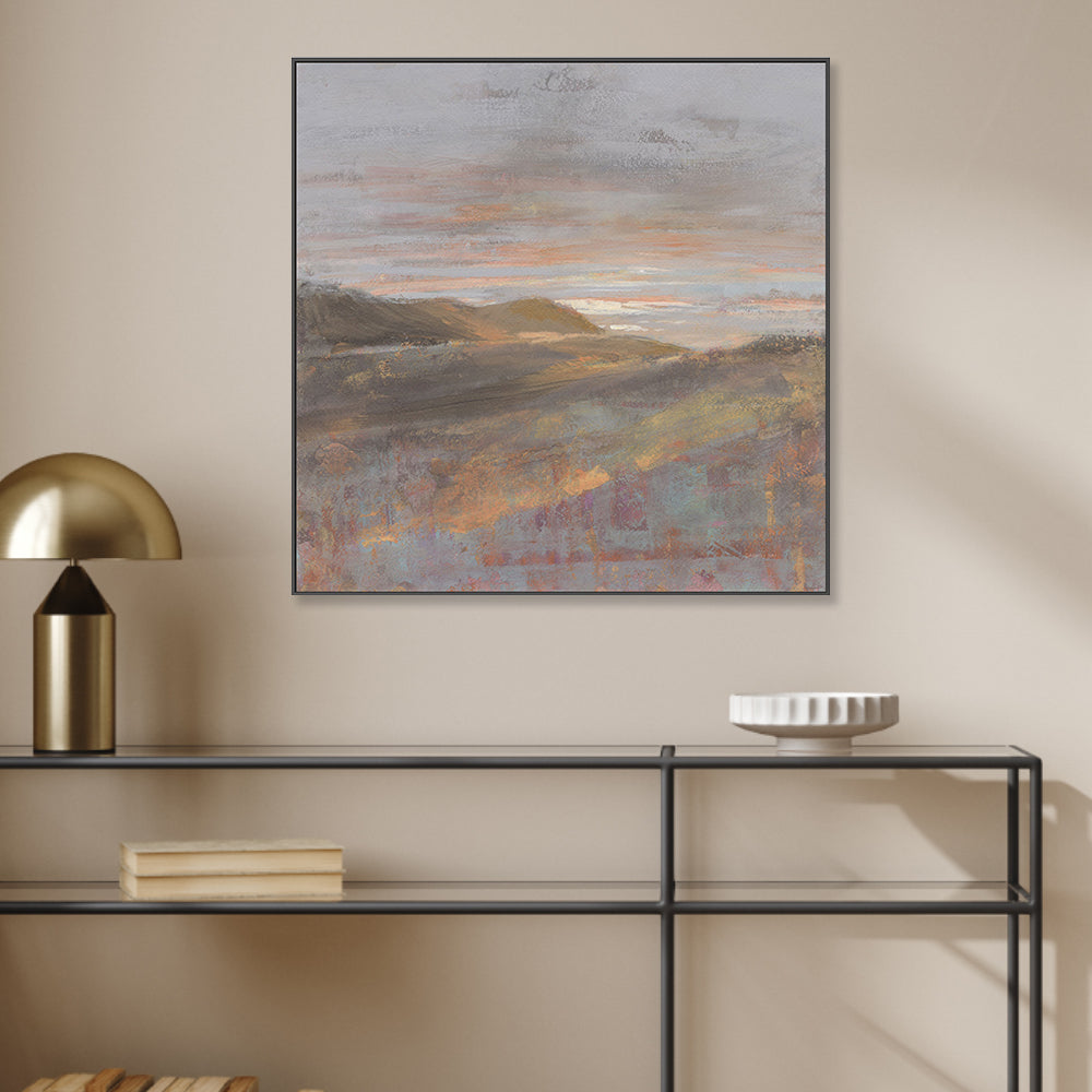 wall-art-print-canvas-poster-framed-Dawn On The Hills, Light Tones , By Danhui Nai-2