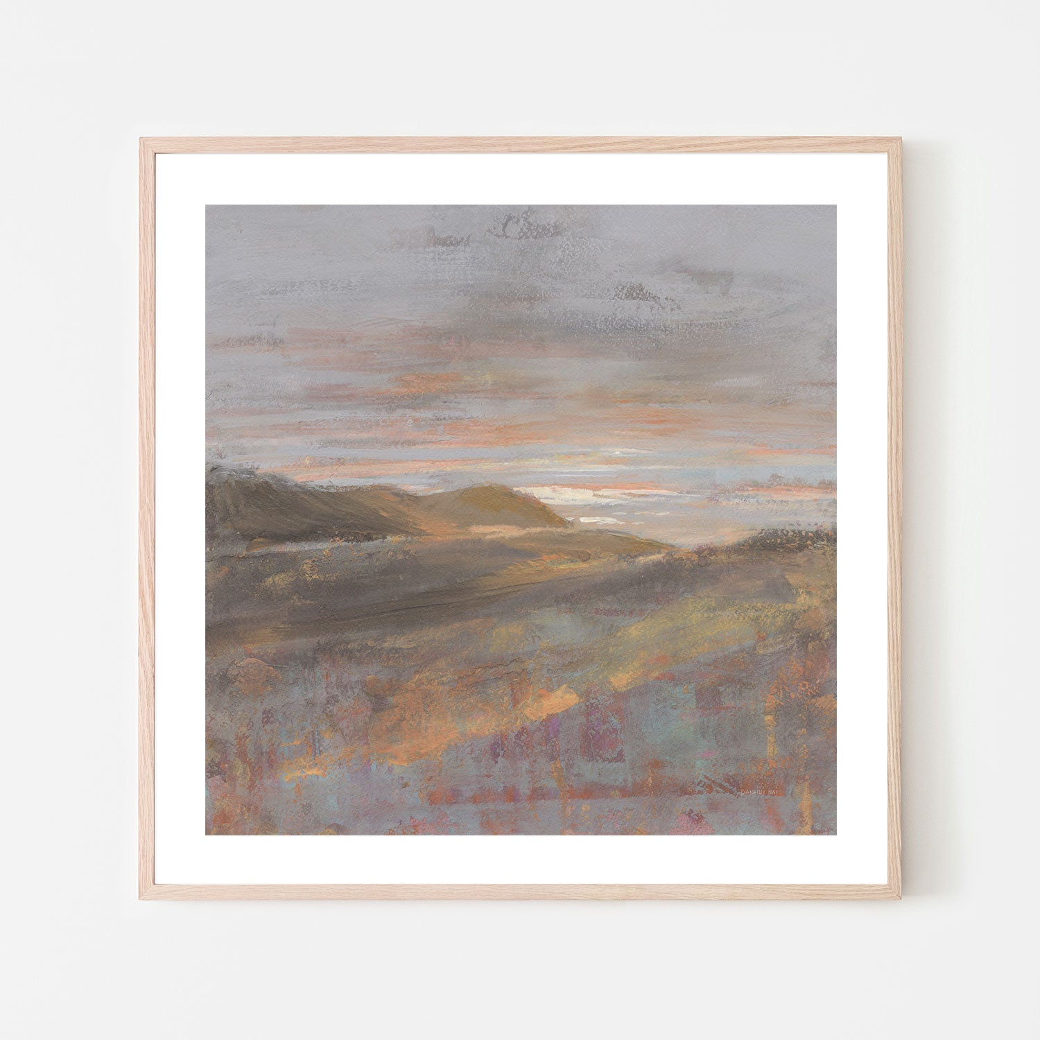 wall-art-print-canvas-poster-framed-Dawn On The Hills, Light Tones , By Danhui Nai-6