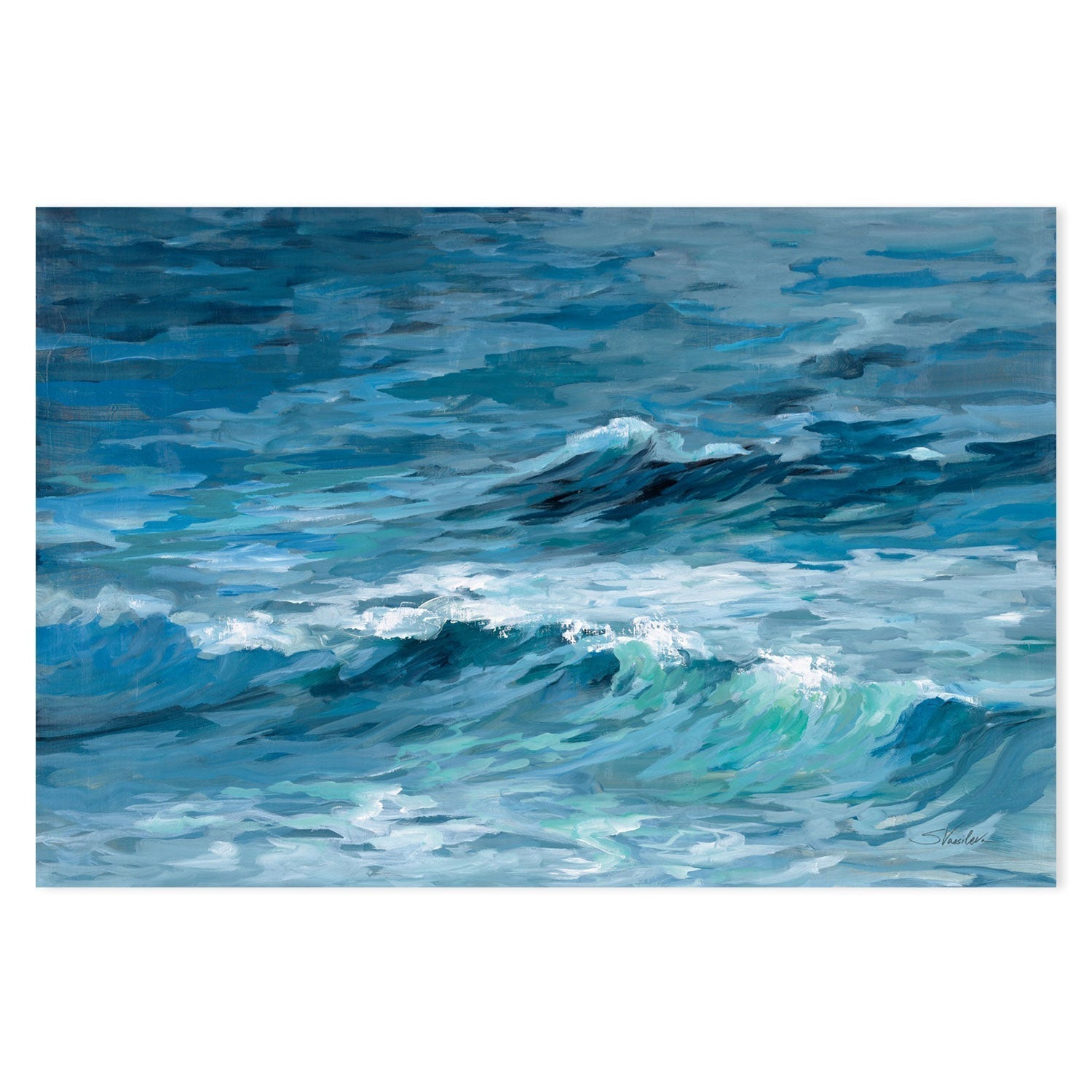 wall-art-print-canvas-poster-framed-Deep Blue Sea-by-Silvia Vassileva-Gioia Wall Art