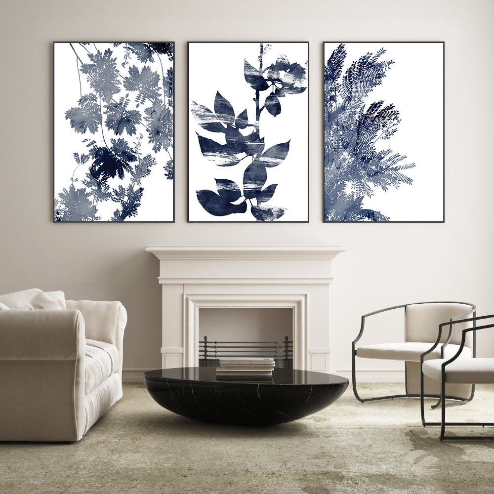 wall-art-print-canvas-poster-framed-Deep Ecology, Style A, B & C, Set Of 3 , By Danushka Abeygoda-2