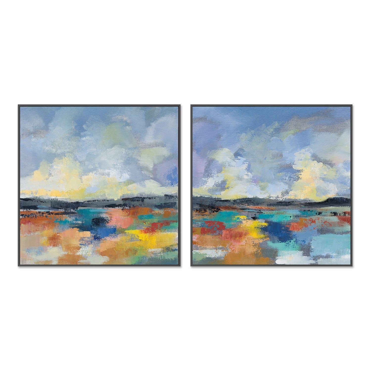 wall-art-print-canvas-poster-framed-Del Mar Lagoon, Style A & B, Set Of 2 , By Silvia Vassileva-3