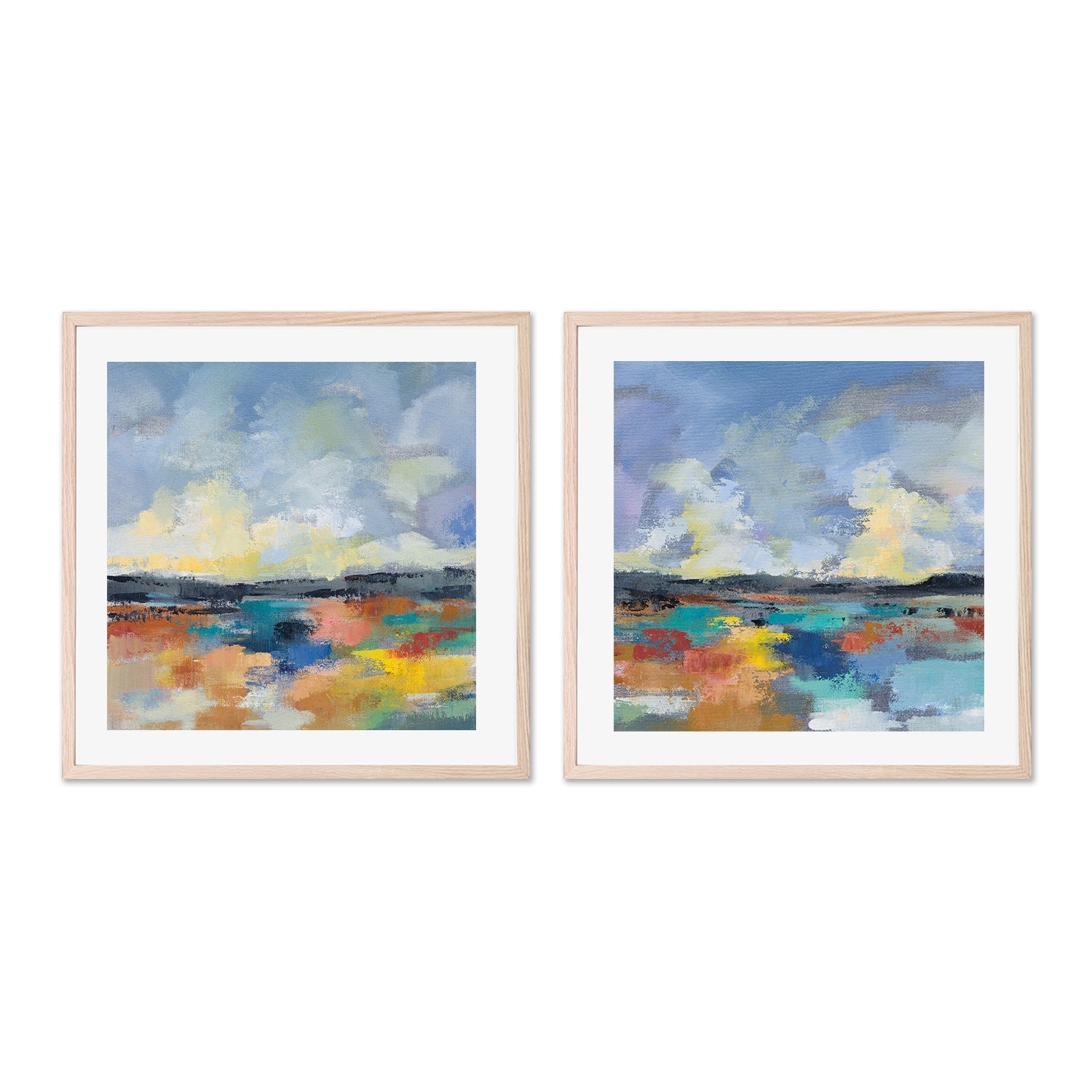 wall-art-print-canvas-poster-framed-Del Mar Lagoon, Style A & B, Set Of 2 , By Silvia Vassileva-6