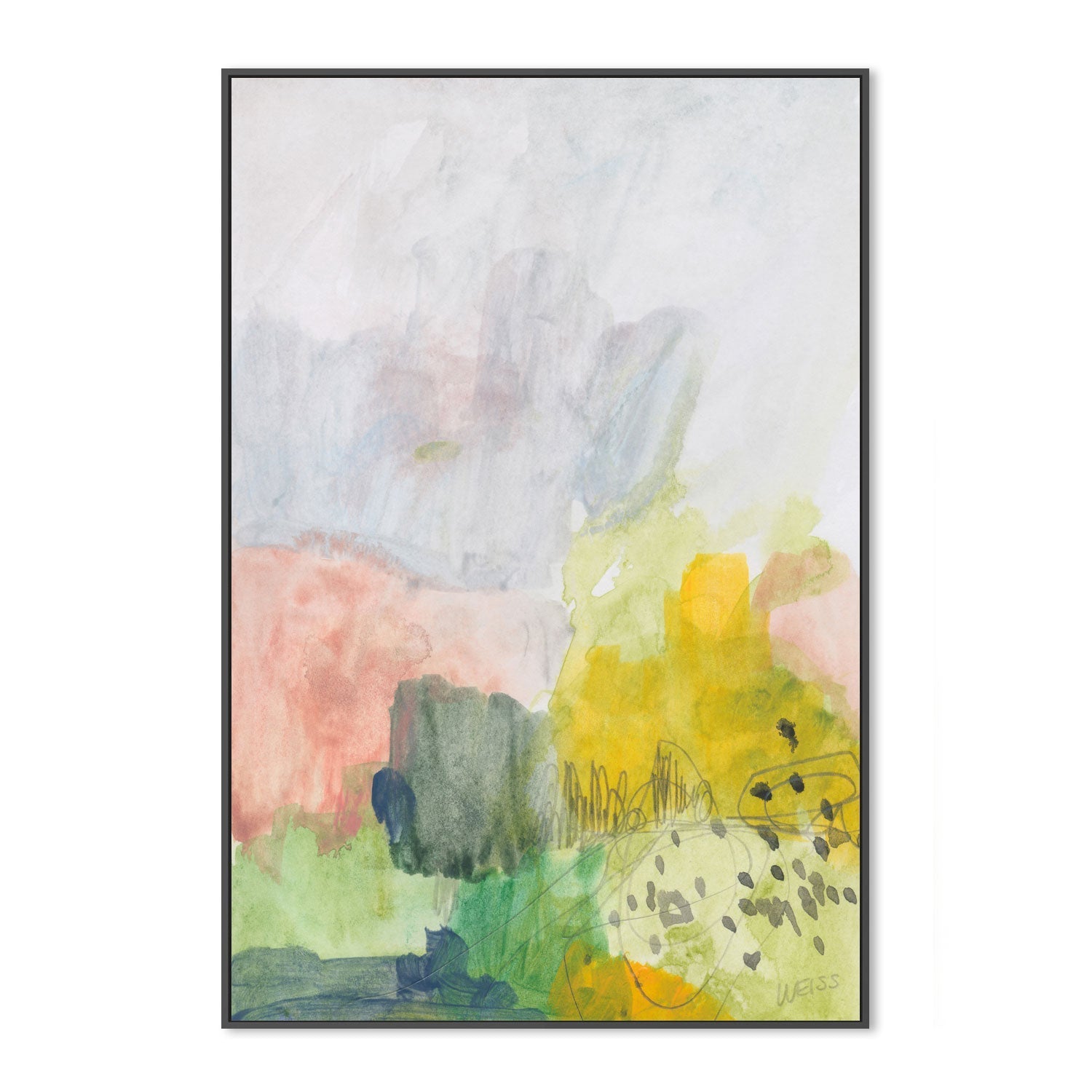 wall-art-print-canvas-poster-framed-Delicate Abstract , By Jan Weiss , By Jan Weiss-3