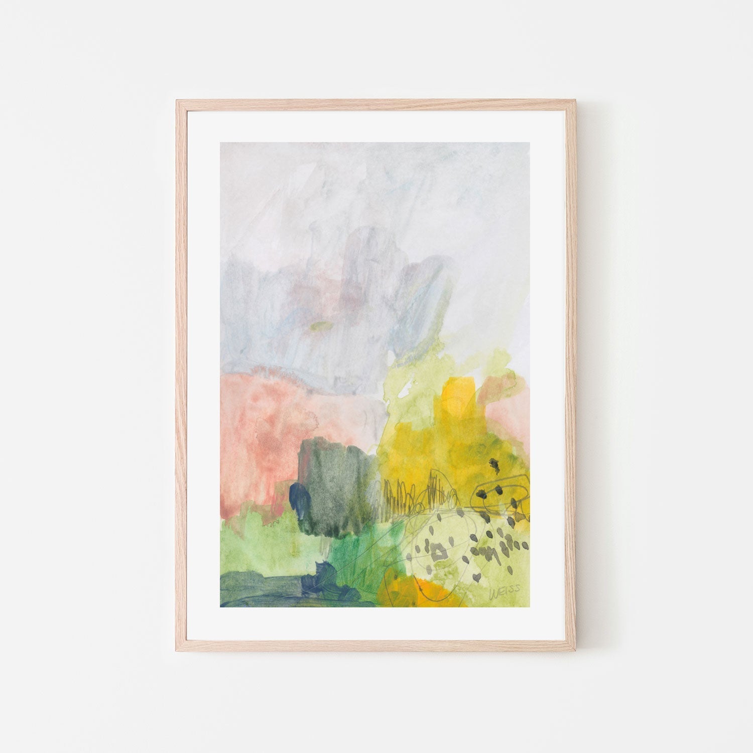 wall-art-print-canvas-poster-framed-Delicate Abstract , By Jan Weiss , By Jan Weiss-6