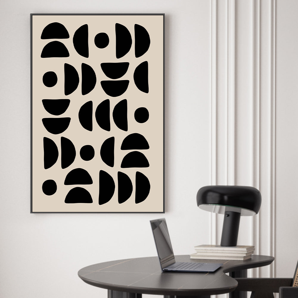 wall-art-print-canvas-poster-framed-Delicate Balance In Black , By Elena Ristova-GIOIA-WALL-ART