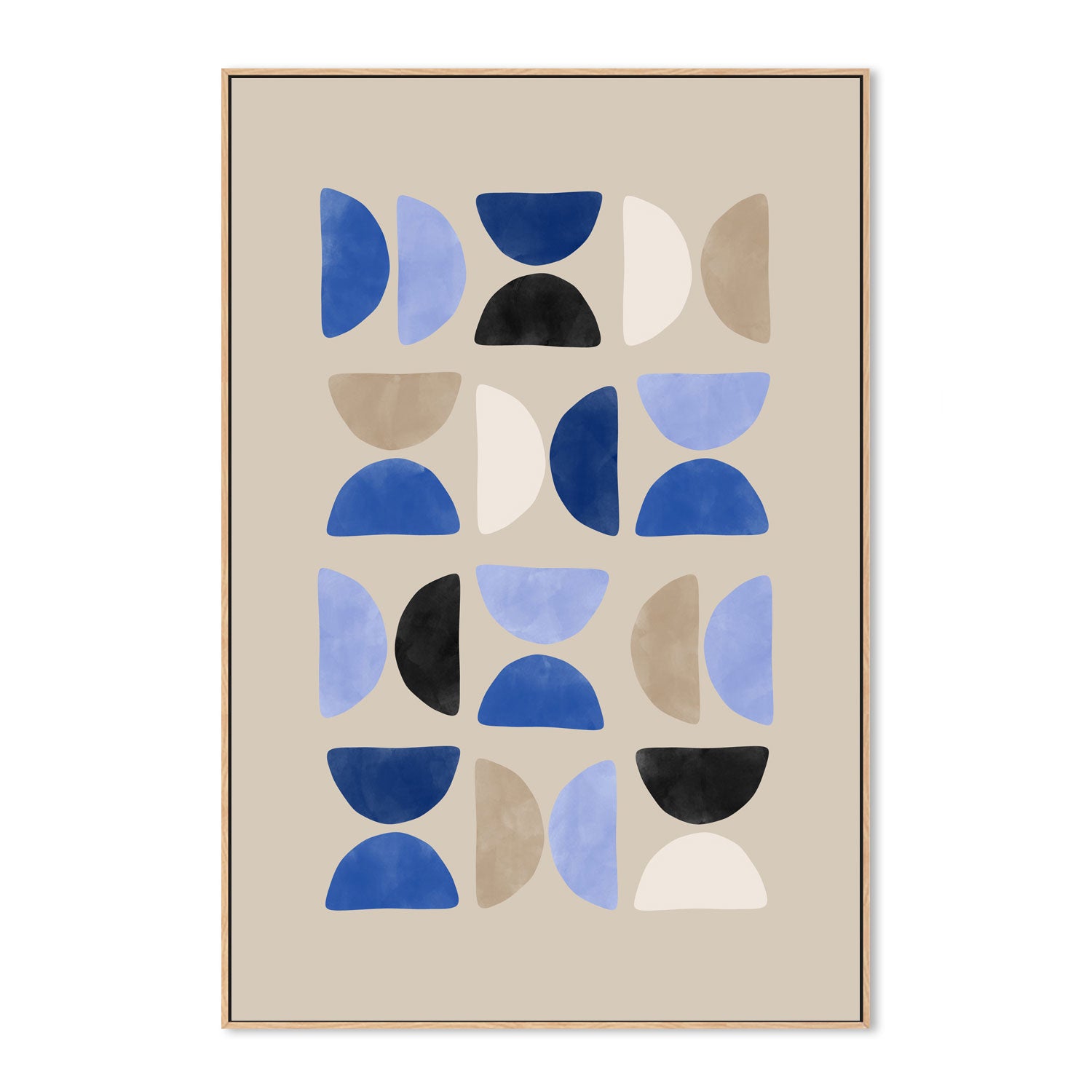 wall-art-print-canvas-poster-framed-Delicate Balance In Mixed Colours , By Elena Ristova-GIOIA-WALL-ART