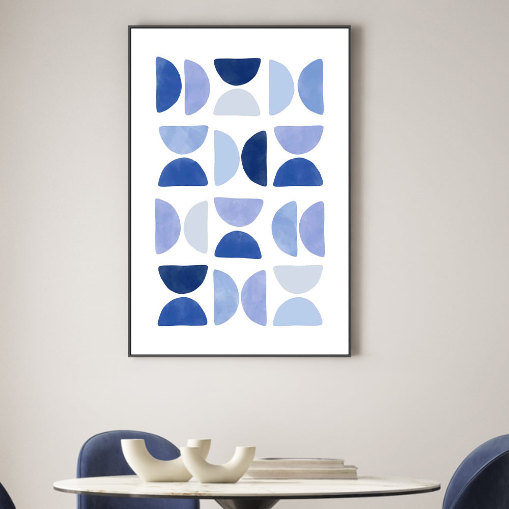 wall-art-print-canvas-poster-framed-Delicate Balance In Shades Of Blue , By Elena Ristova-GIOIA-WALL-ART