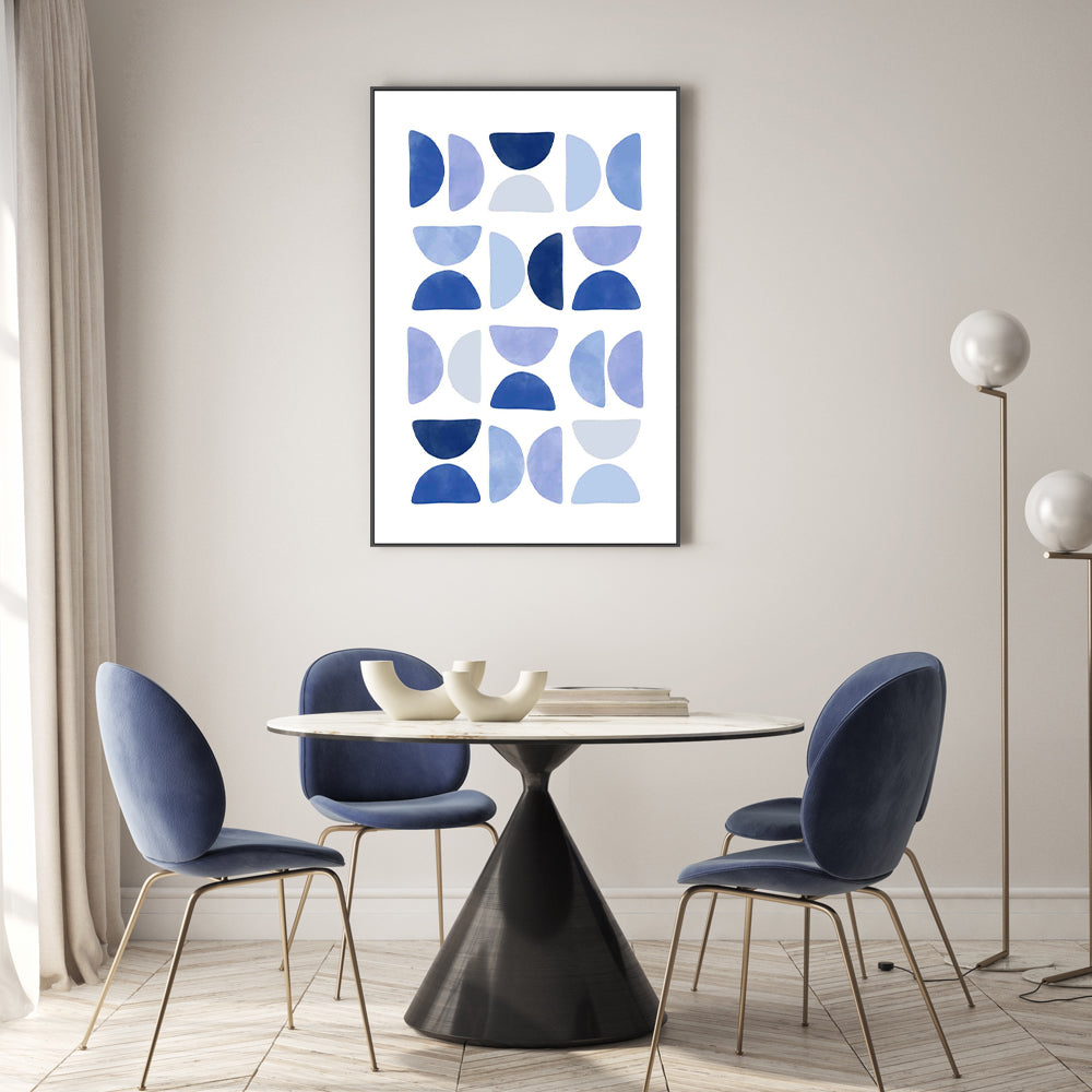 wall-art-print-canvas-poster-framed-Delicate Balance In Shades Of Blue , By Elena Ristova-GIOIA-WALL-ART