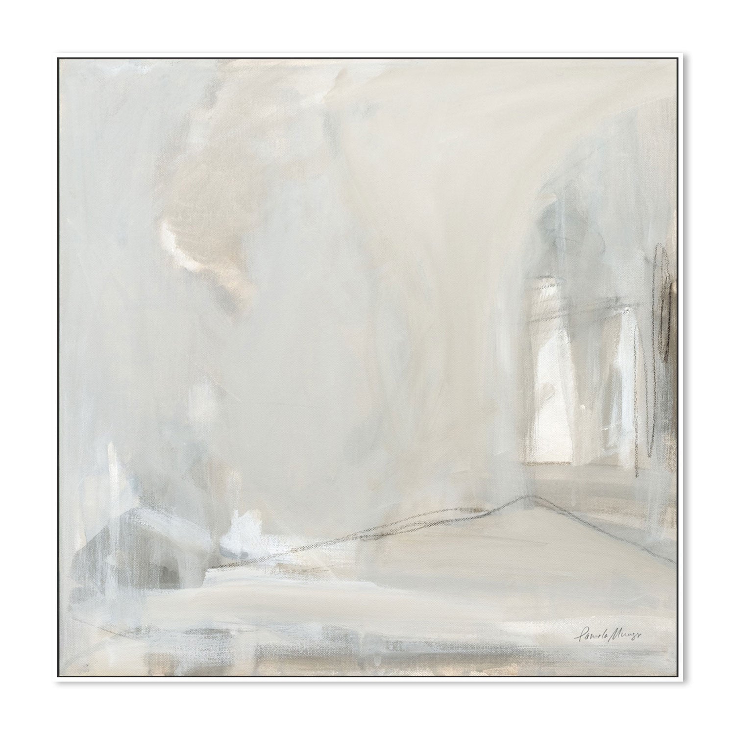 wall-art-print-canvas-poster-framed-Delicate Gray-by-Pamela Munger-Gioia Wall Art