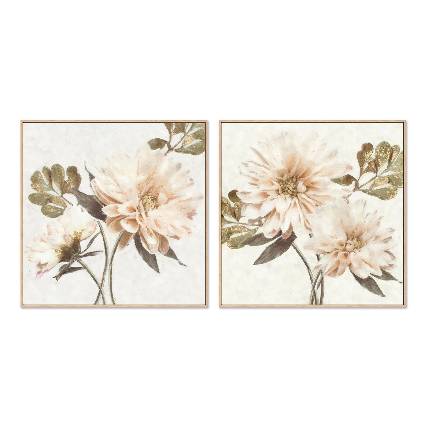 wall-art-print-canvas-poster-framed-Delicate, Style A & B, Set of 2 , By Nina Blue-4