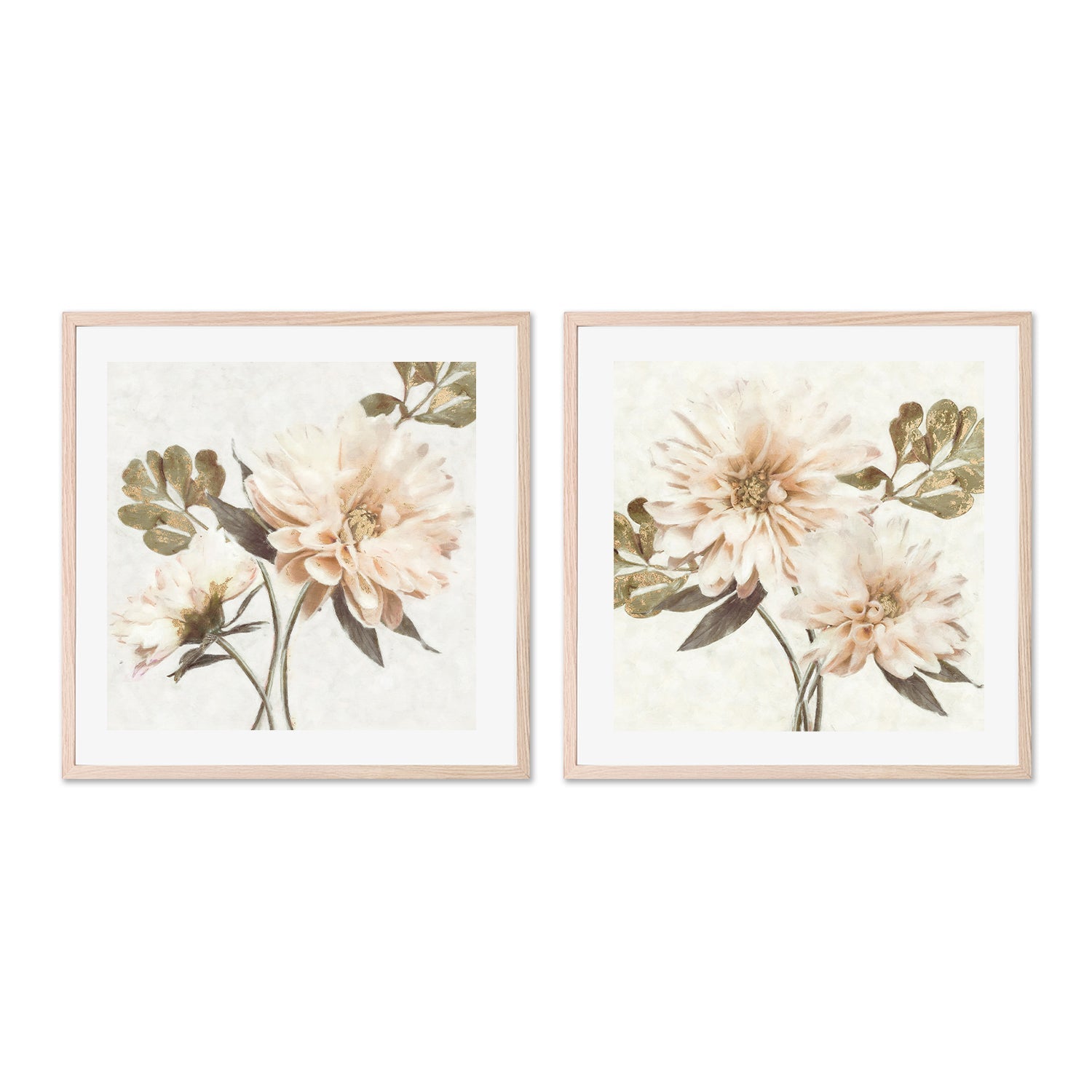 wall-art-print-canvas-poster-framed-Delicate, Style A & B, Set of 2 , By Nina Blue-6