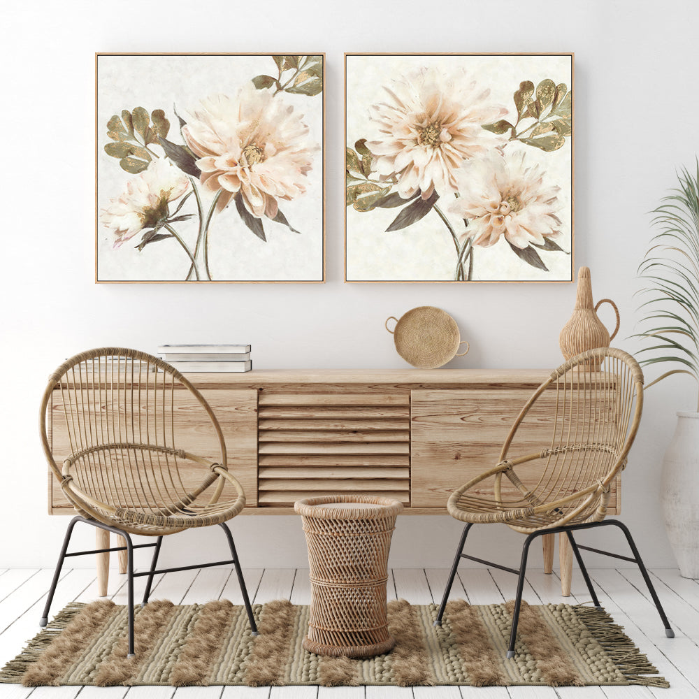 wall-art-print-canvas-poster-framed-Delicate, Style A & B, Set of 2 , By Nina Blue-7