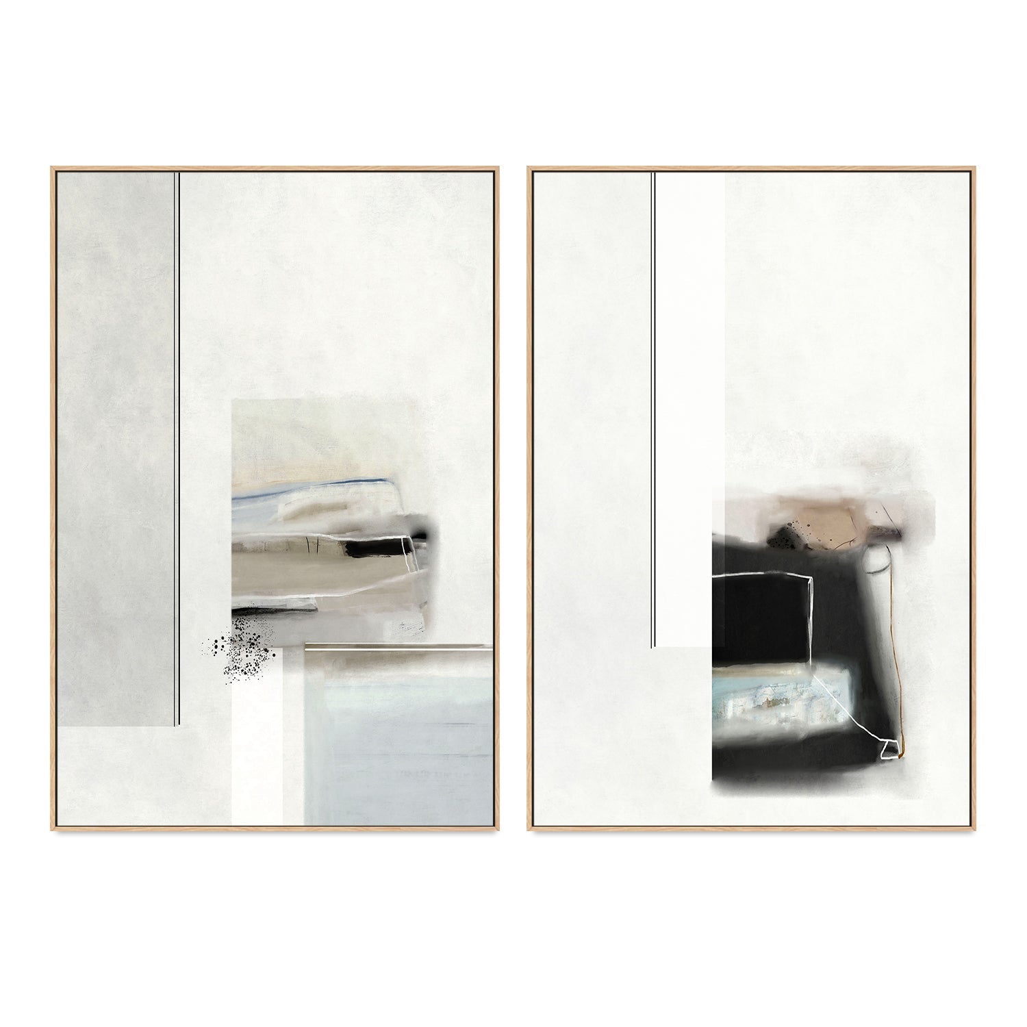 wall-art-print-canvas-poster-framed-Delicate, Style A & B, Set Of 2 , By Roberto Moro Art-4