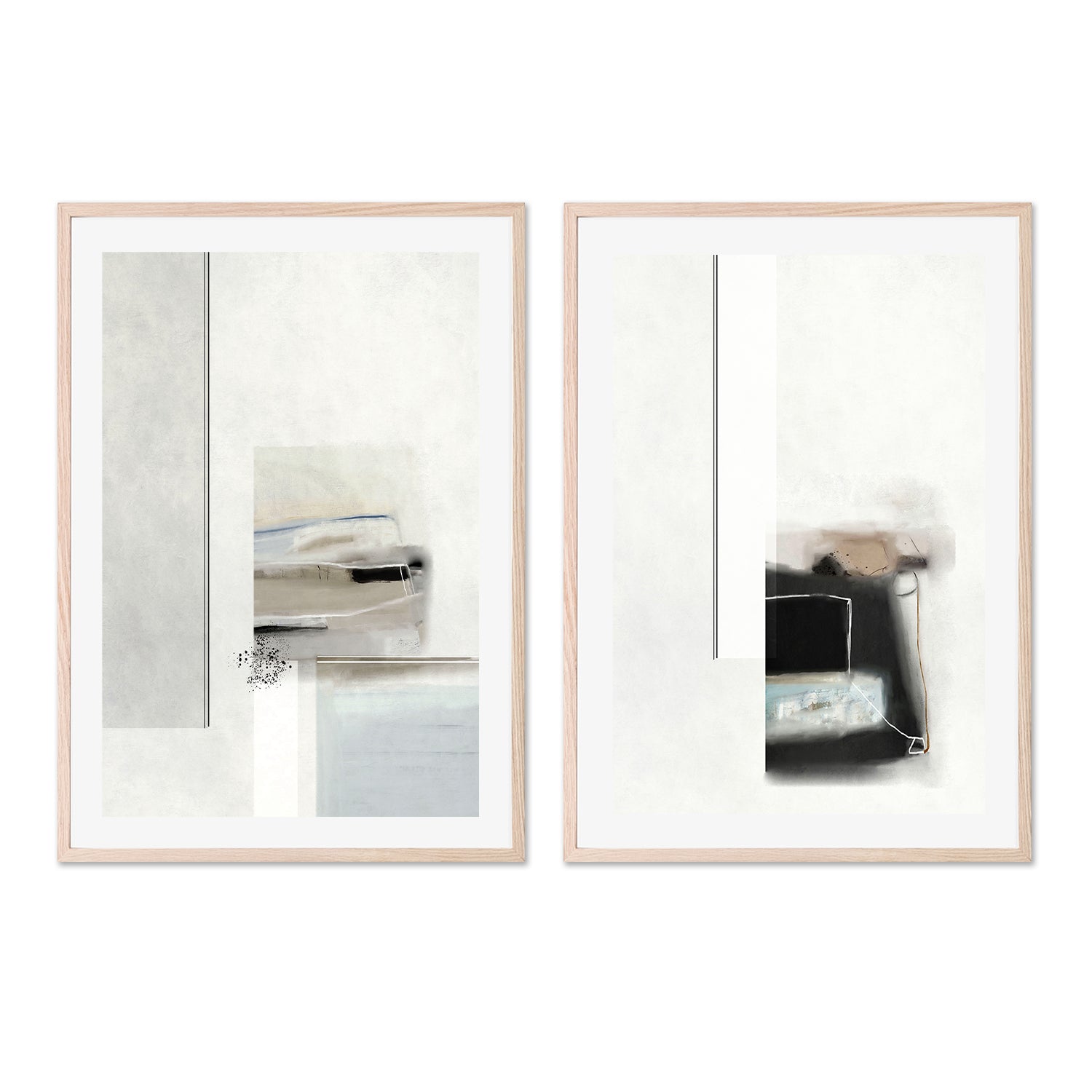 wall-art-print-canvas-poster-framed-Delicate, Style A & B, Set Of 2 , By Roberto Moro Art-6