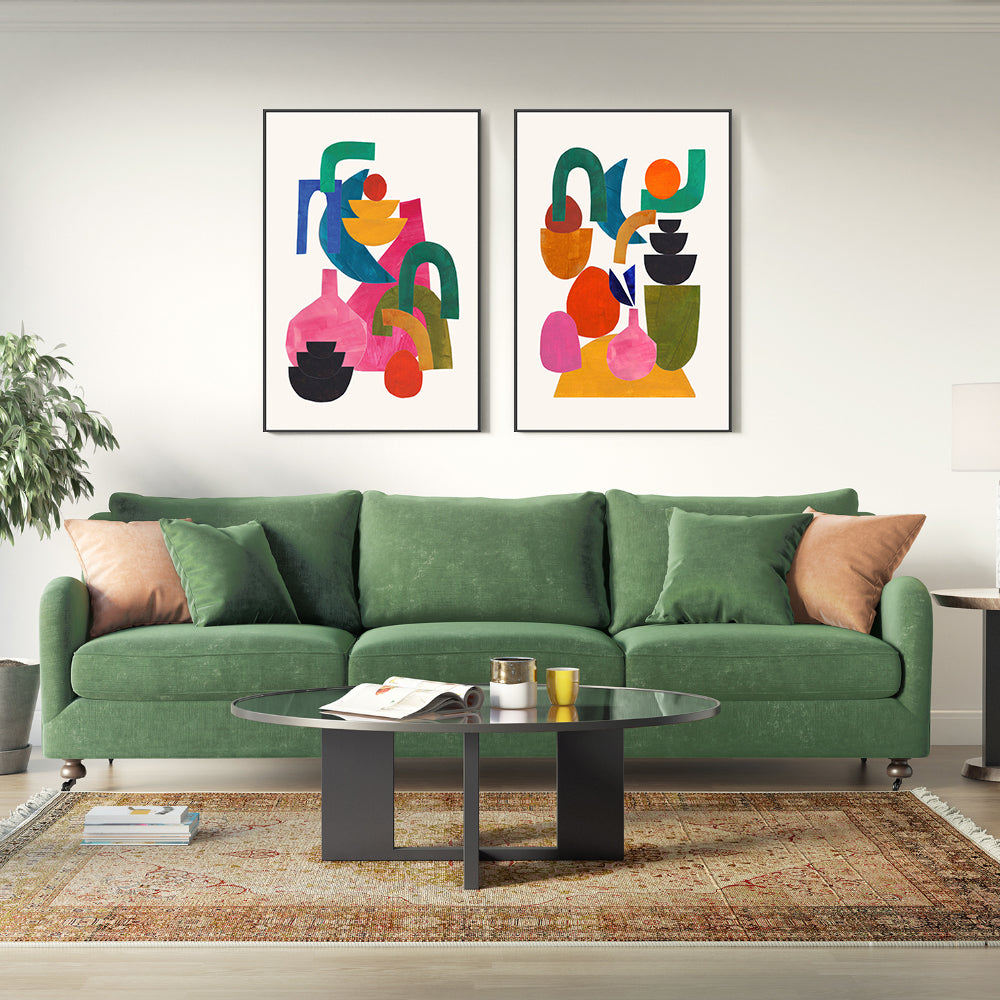 wall-art-print-canvas-poster-framed-Delightful Days, Set Of 2 , By Ejaaz Haniff-GIOIA-WALL-ART