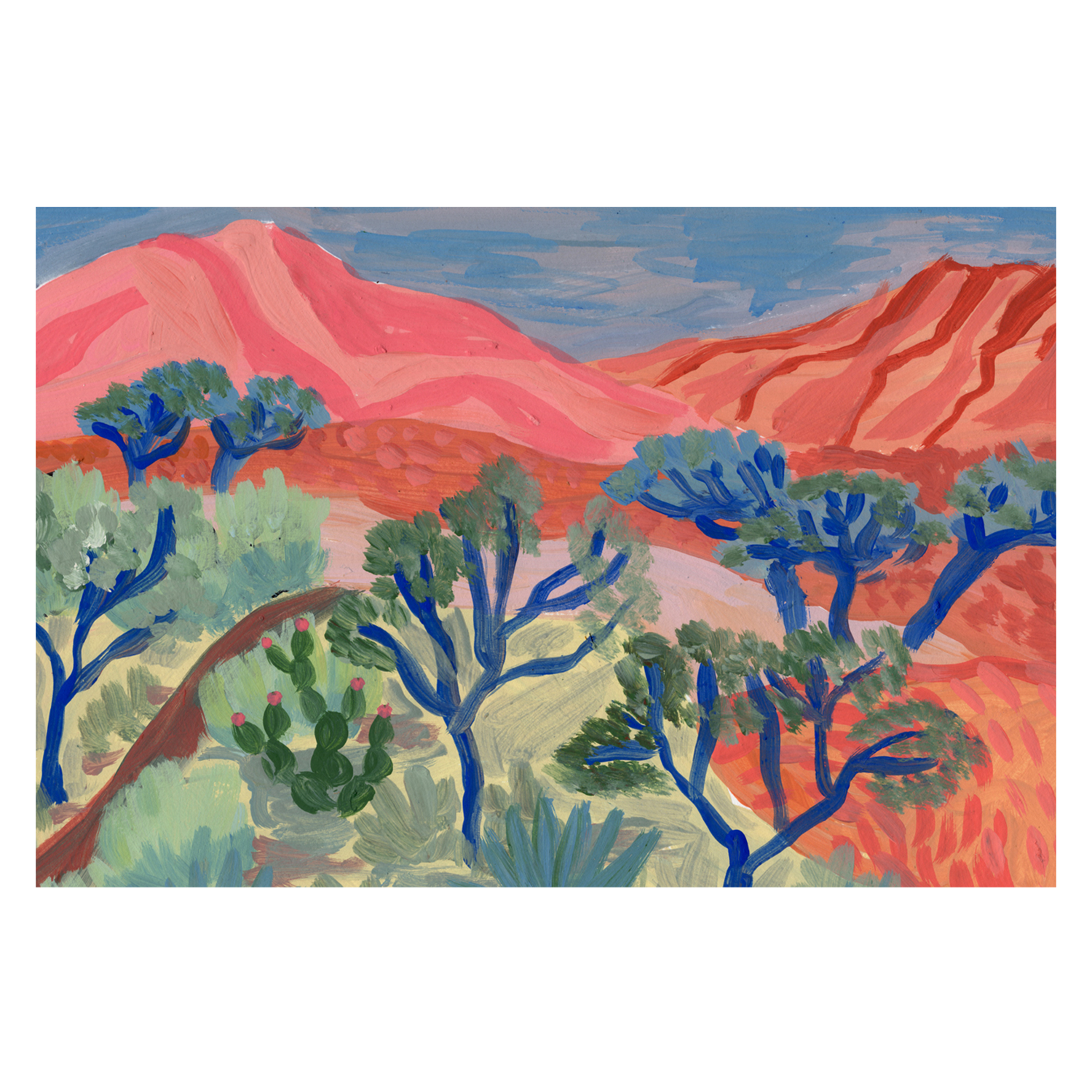 wall-art-print-canvas-poster-framed-Desert Landscape , By Eleanor Baker-1