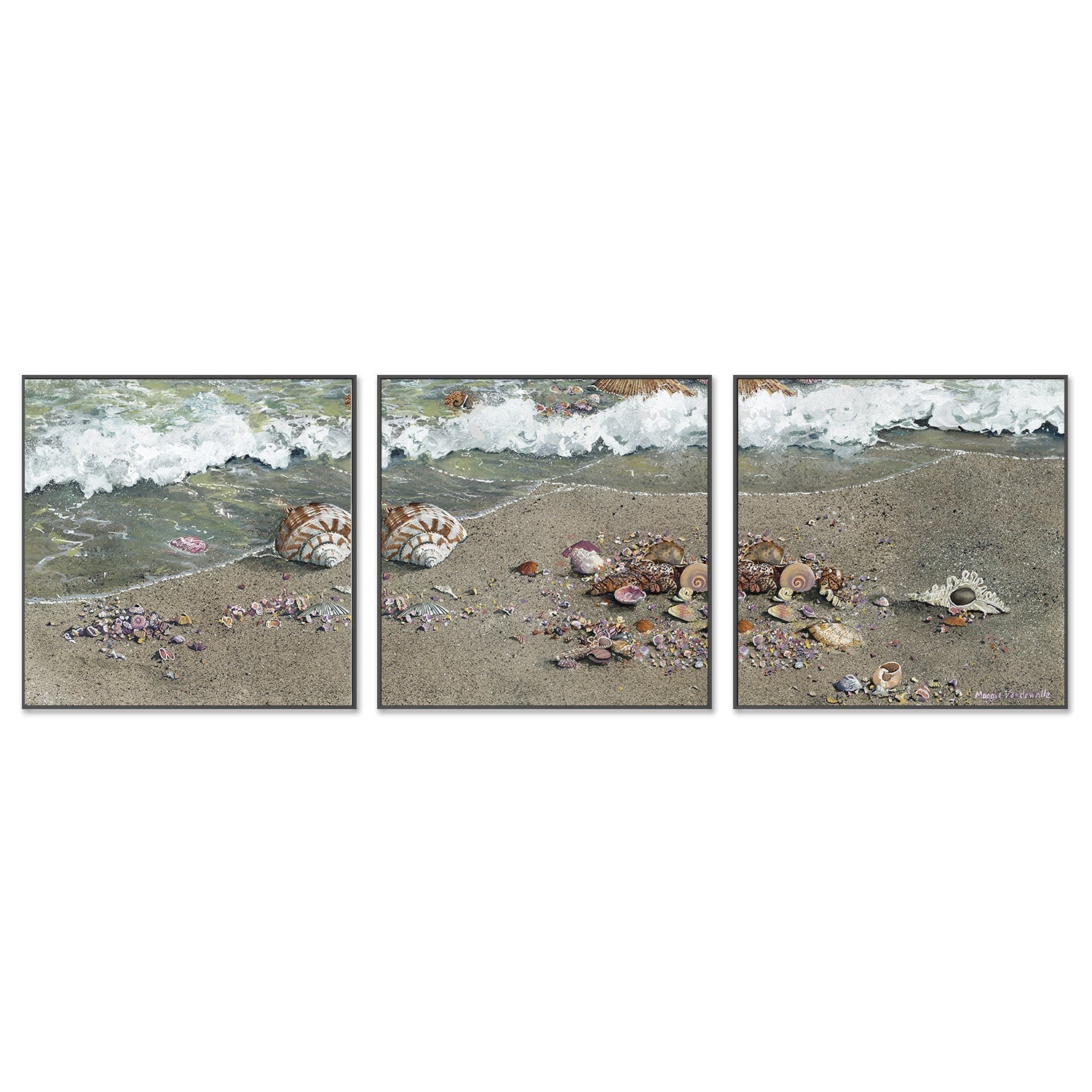 wall-art-print-canvas-poster-framed-Detritus, Style A, B & C, Set Of 3 , By Maggie Vandewalle-GIOIA-WALL-ART