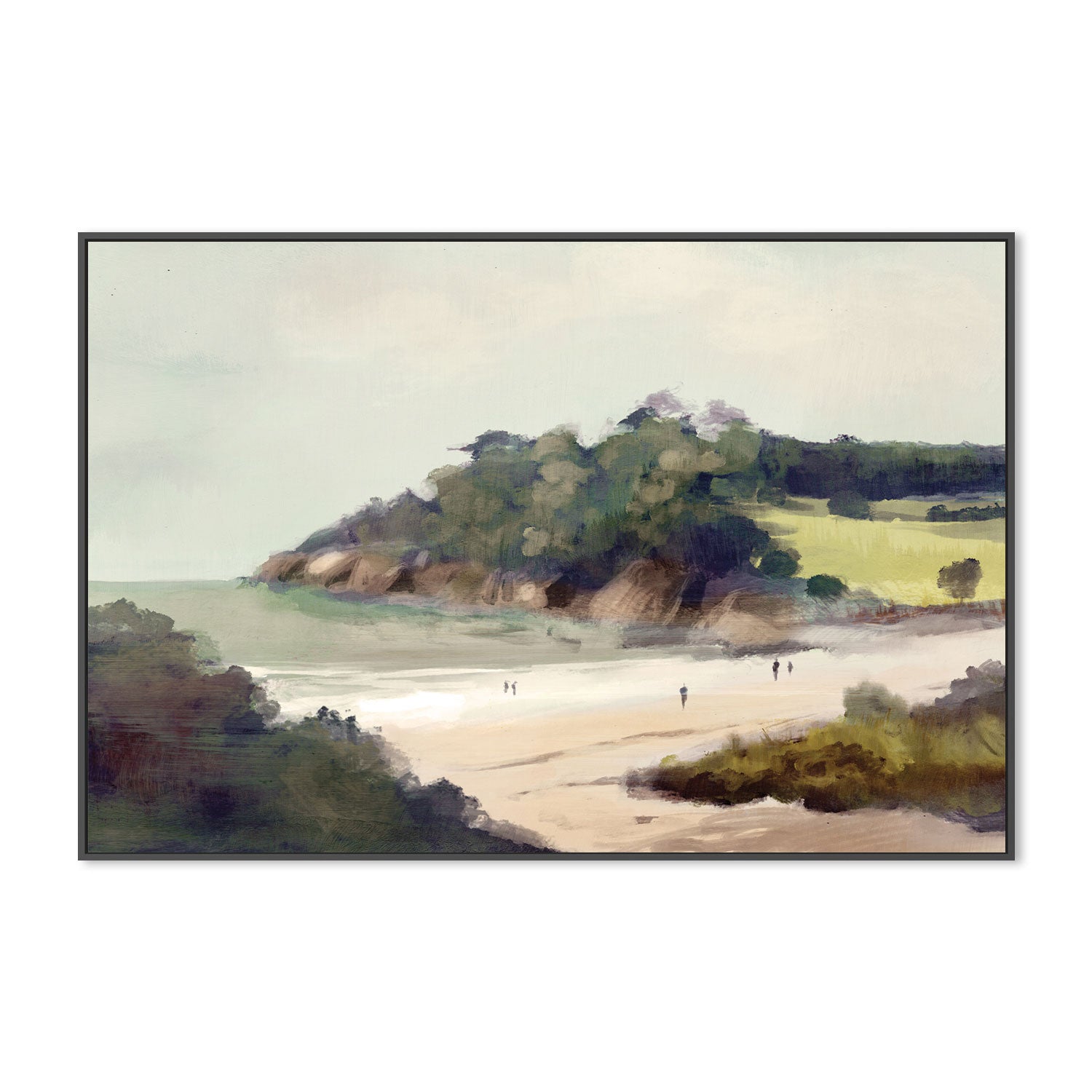 wall-art-print-canvas-poster-framed-Devon Beach , By Dan Hobday-GIOIA-WALL-ART