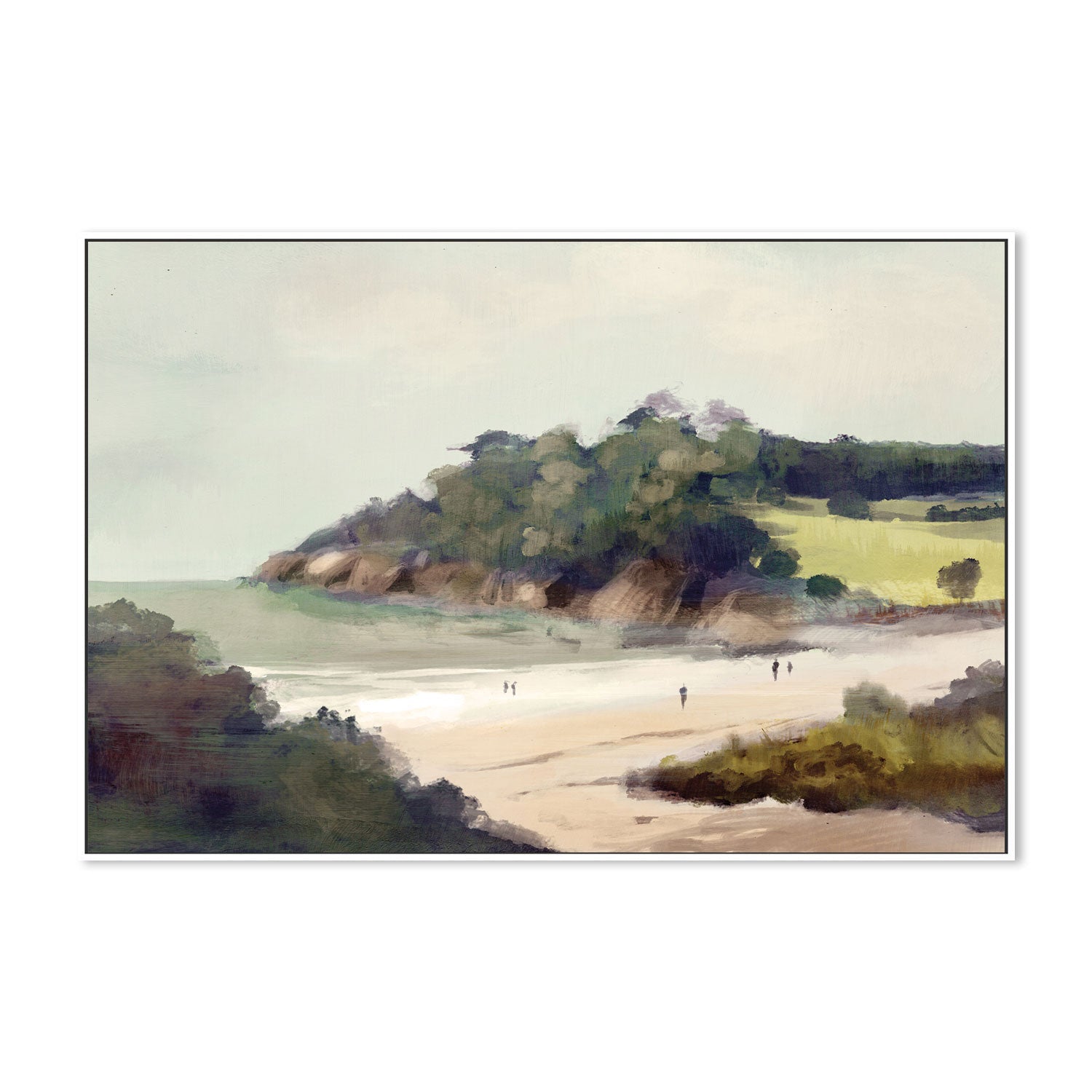 wall-art-print-canvas-poster-framed-Devon Beach , By Dan Hobday-GIOIA-WALL-ART