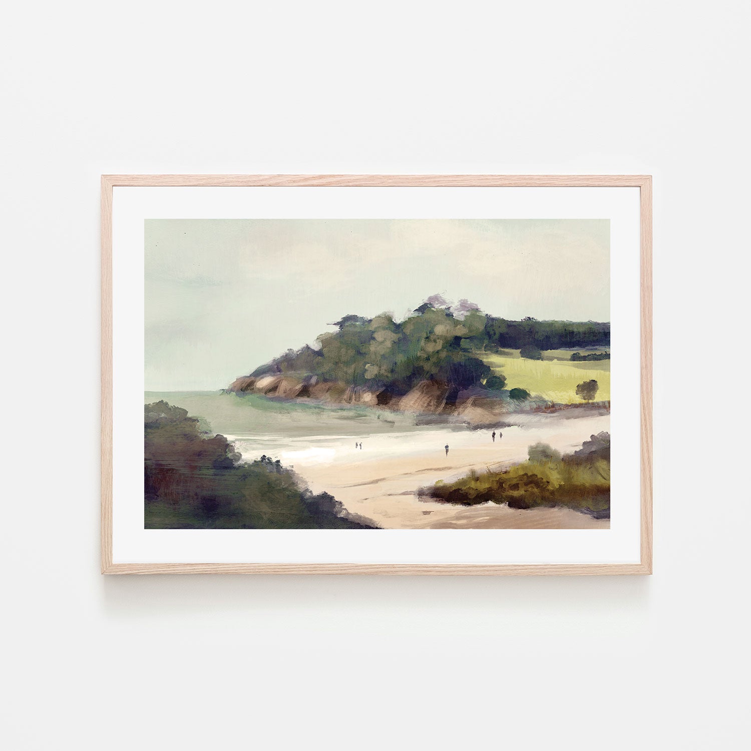 wall-art-print-canvas-poster-framed-Devon Beach , By Dan Hobday-GIOIA-WALL-ART