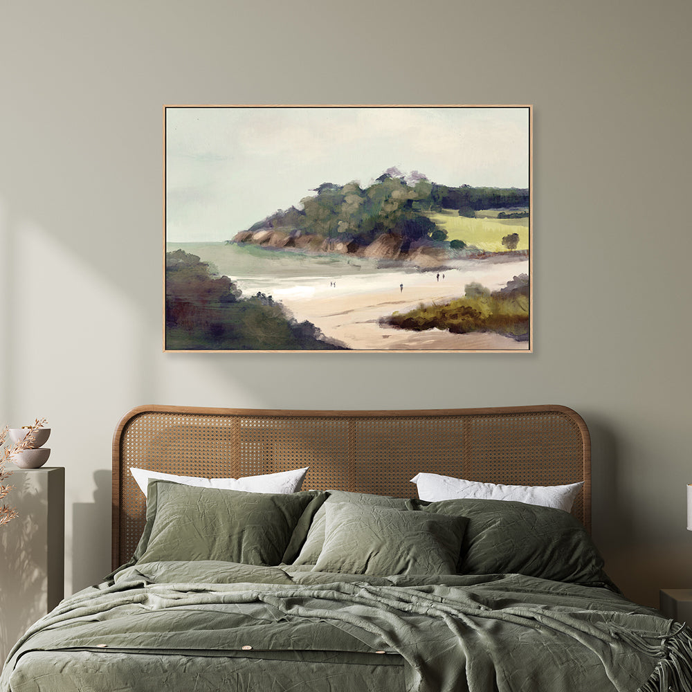 wall-art-print-canvas-poster-framed-Devon Beach , By Dan Hobday-GIOIA-WALL-ART