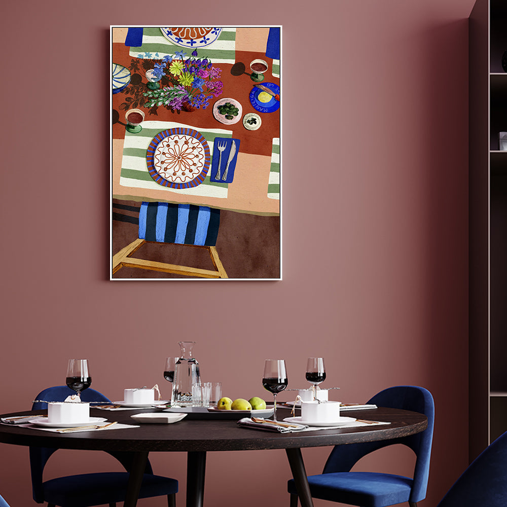 wall-art-print-canvas-poster-framed-Dinner Time , By Eva Halfers-2