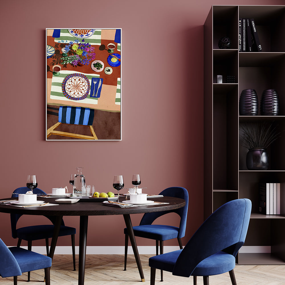 wall-art-print-canvas-poster-framed-Dinner Time , By Eva Halfers-7