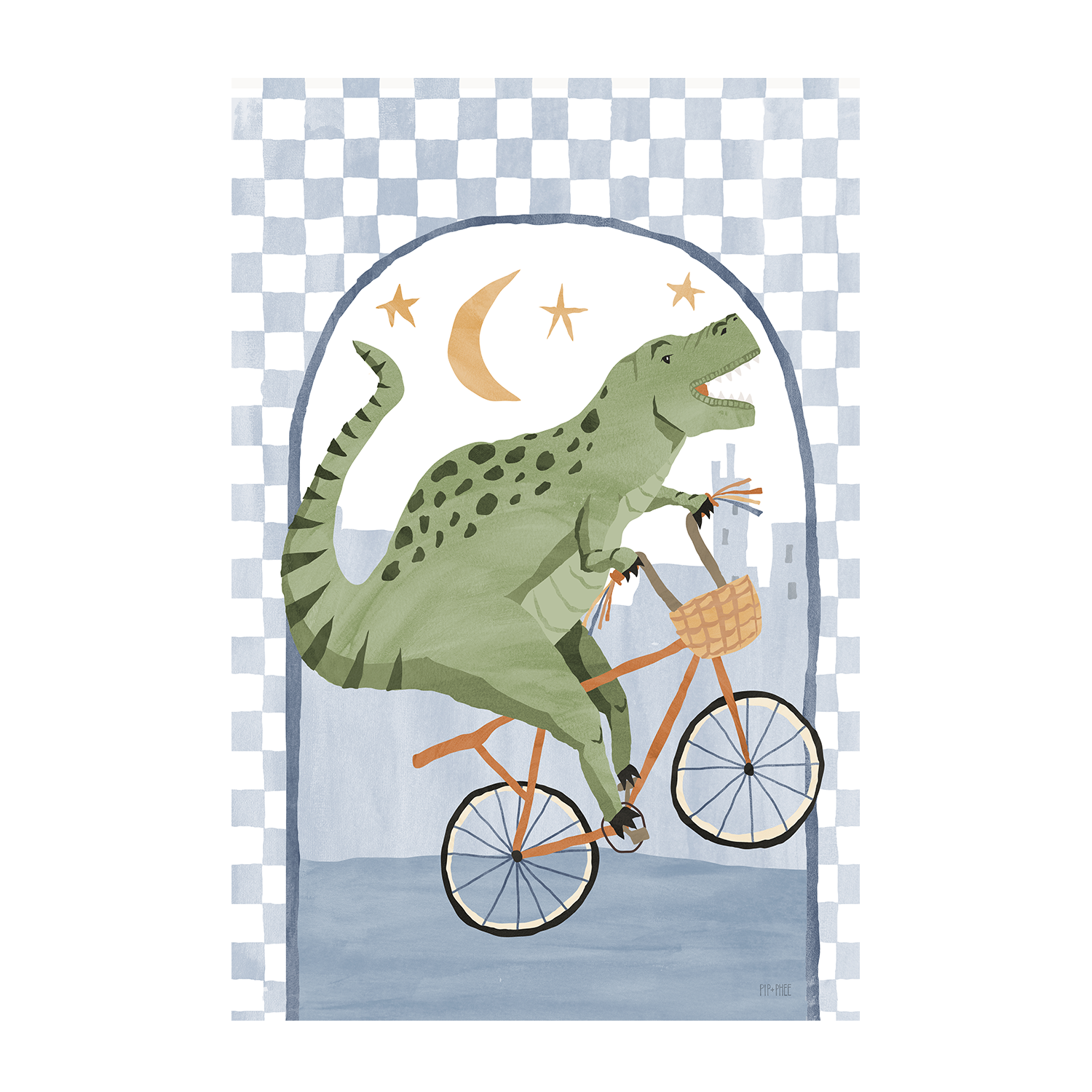 wall-art-print-canvas-poster-framed-Dino Riders, Set of 3 , By Pip and Phee-9