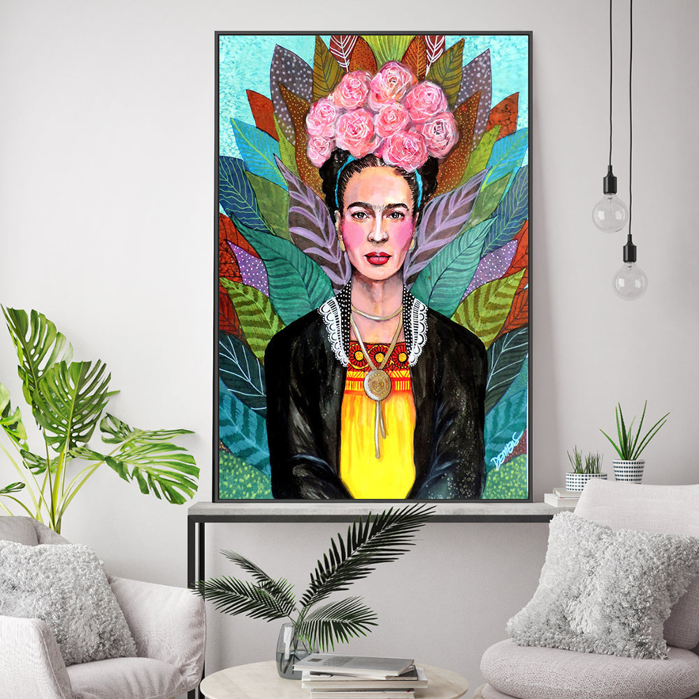 wall-art-print-canvas-poster-framed-Diosa Mexicana-GIOIA-WALL-ART