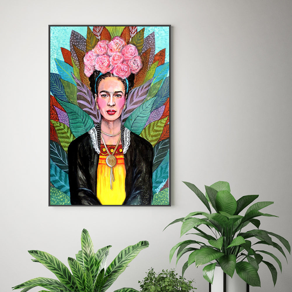 wall-art-print-canvas-poster-framed-Diosa Mexicana-GIOIA-WALL-ART