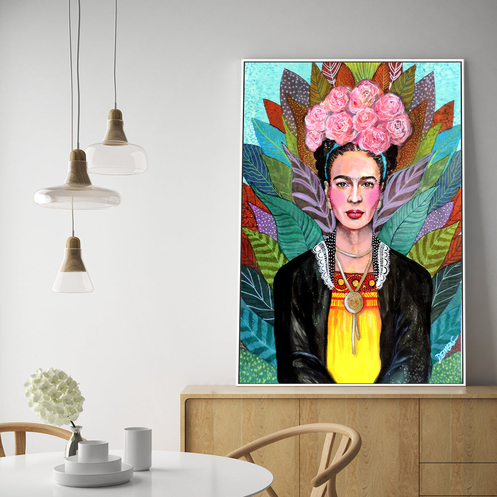 wall-art-print-canvas-poster-framed-Diosa Mexicana-GIOIA-WALL-ART